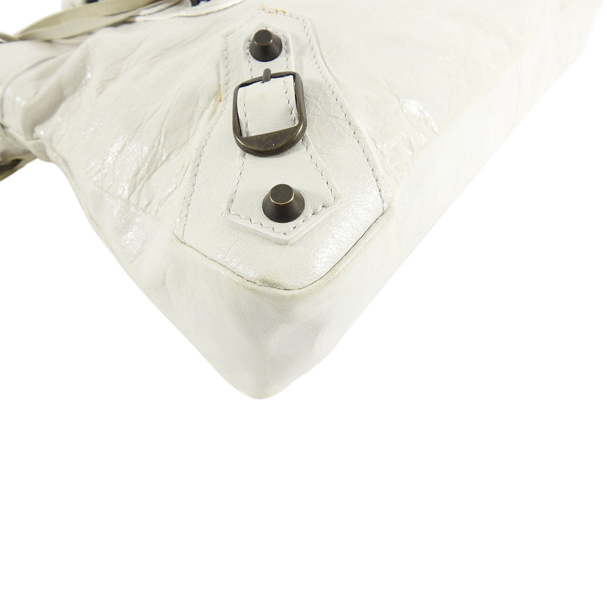 Balenciaga Ivory Motocross Classic First Bag - Luxury Designer Handbag for Women | Perfect for Parties, Date Nights & Fashion Events