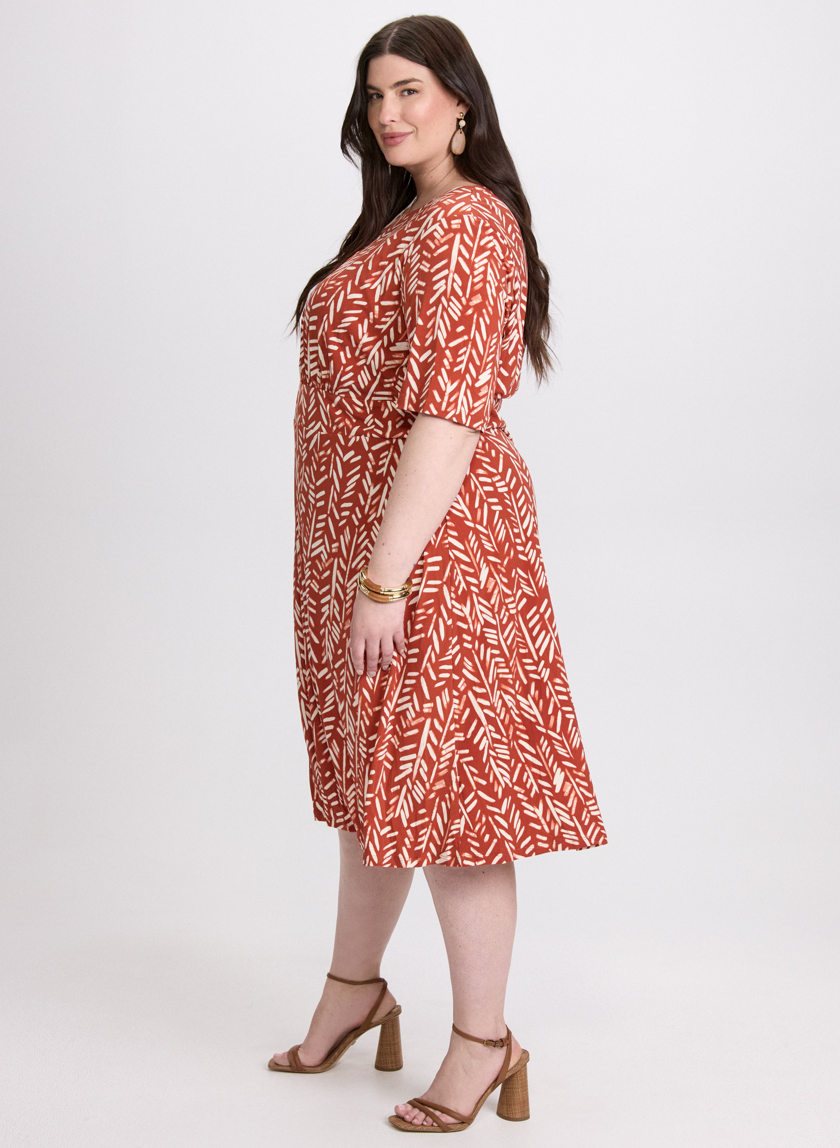 Stylish Abstract Print Dress for Women - Trendy Floral Geometric Pattern Maxi Dress for Casual Outings, Parties & Summer Vacations