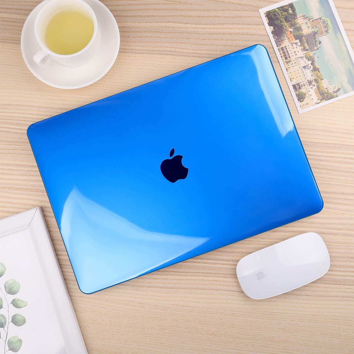 CISSOOK Blue Hard Shell Case for MacBook Pro 13 Inch (2020-2023 Models A2338 M2/M1 A2251 A2289) with Keyboard Cover & Touch Bar Protection | Durable Protective Cover for Work, Travel & School