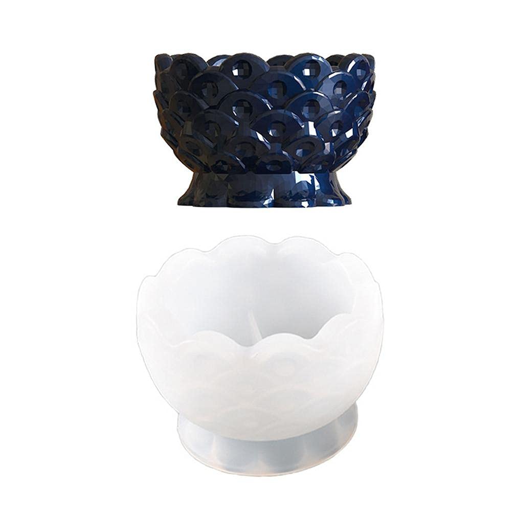 Premium Silicone Flower Pot Molds for Concrete, Cement & Clay - Round Bowl Planter Molds for DIY Resin, Candle & Soap Making - Perfect for Home Decor, Garden Projects & Crafting