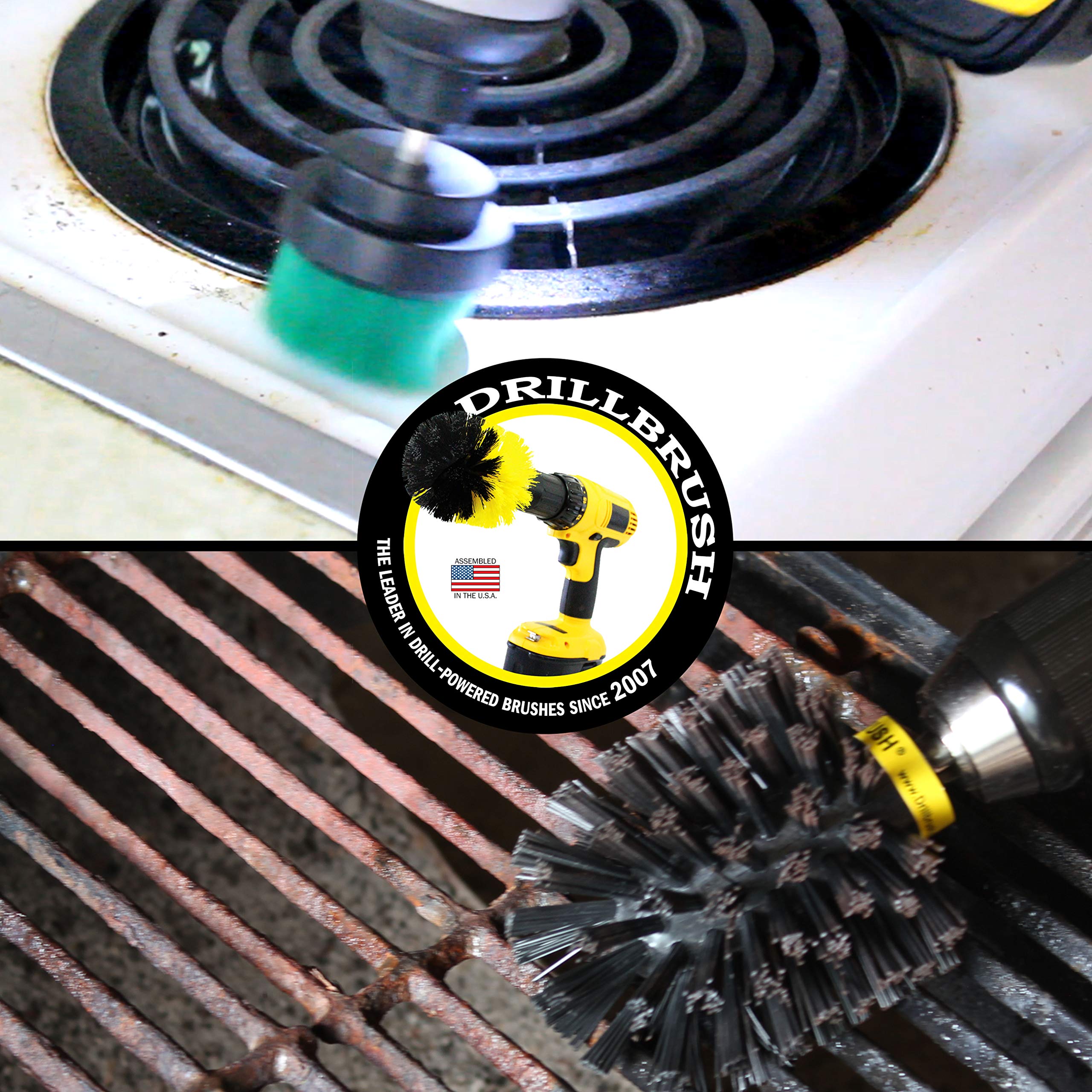 Multi-Purpose Cleaning Brush Attachment for Cordless Battery Drills - Perfect for Car Detailing, Tile Grout Cleaning & Household Dusting