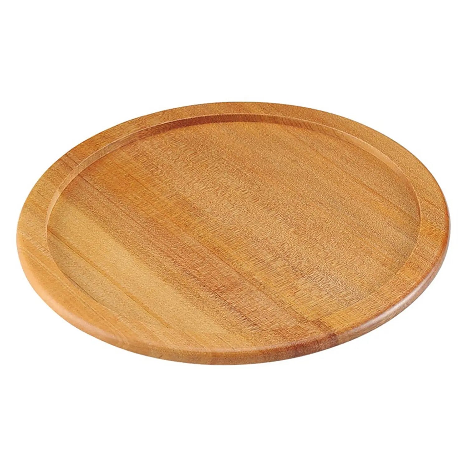 Premium EBM Wooden Base for Ishiyaki Hot Stone Plate with Durable Aluminum Rim - Perfect for Japanese BBQ, Hot Stone Cooking & Home Dining Experience
