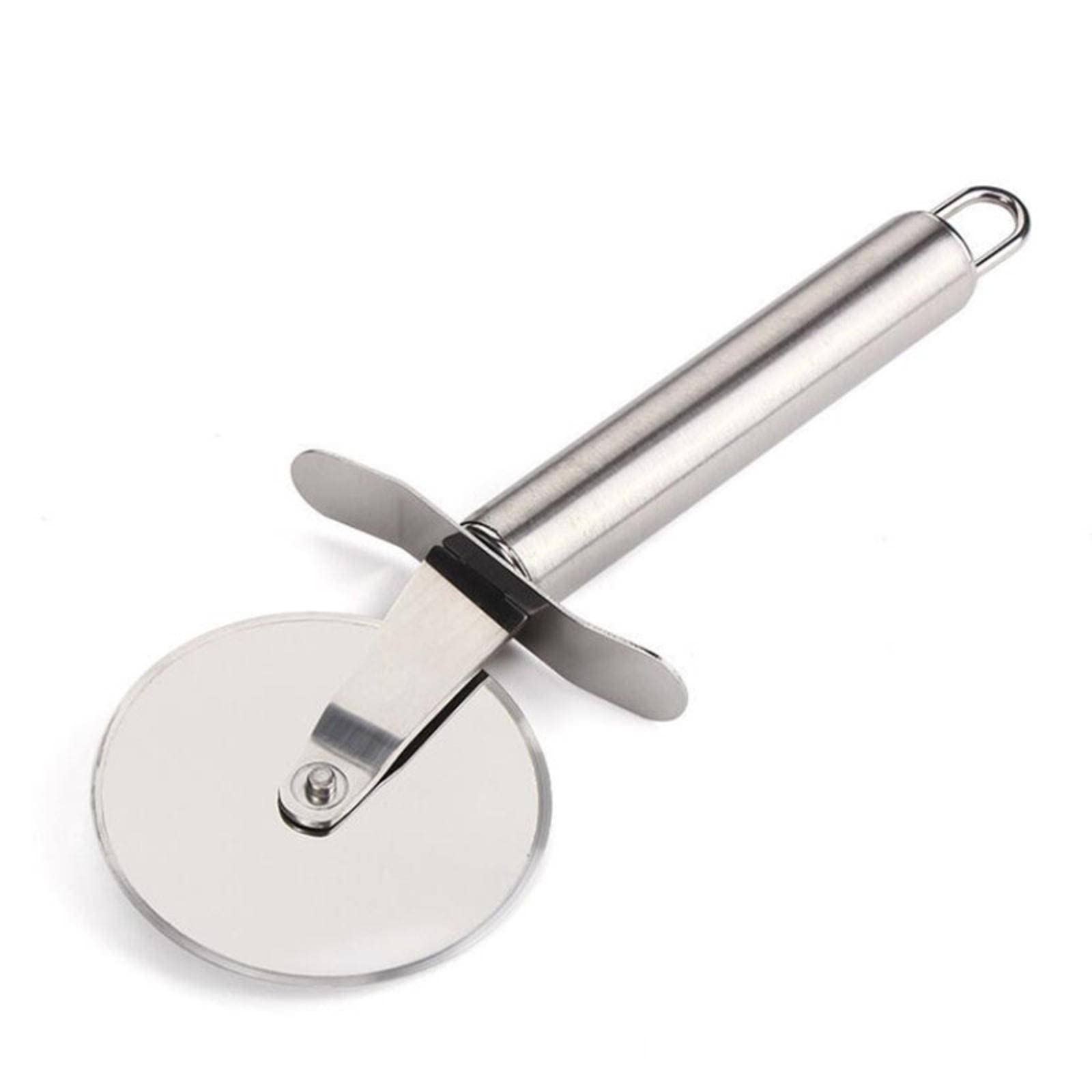 Stainless Steel Pizza Cutter - Sharp Round Knife for Pizza, Cake, Bread, Pies, Pastry & Pasta Dough - Essential Kitchen Baking Tool for Home Chefs & Pizza Lovers