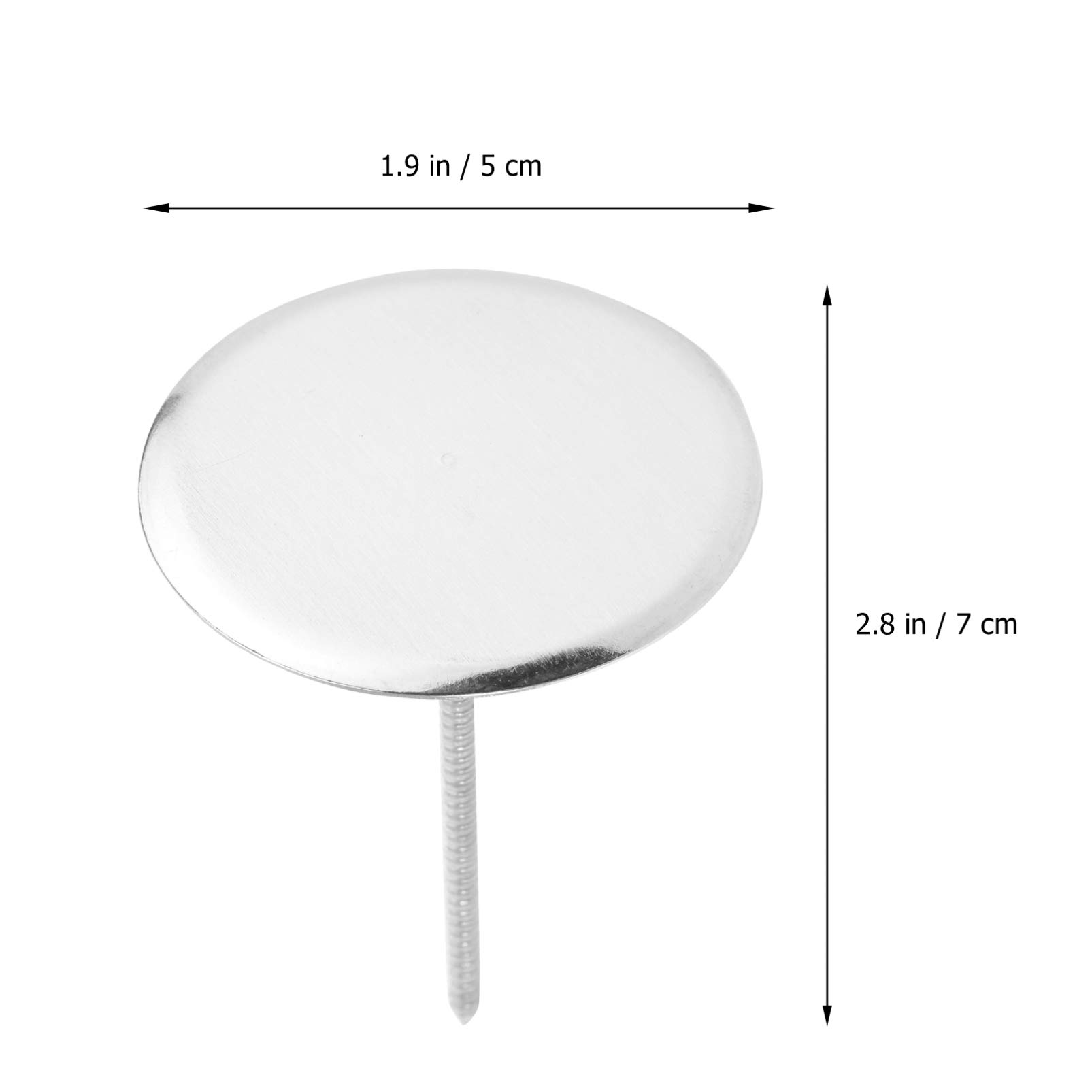 4 Pcs Stainless Steel Cake Decorating Nails - Cupcake Flower Decor Tools with Heating Core for Baking, Wedding Cakes & DIY Dessert Decoration