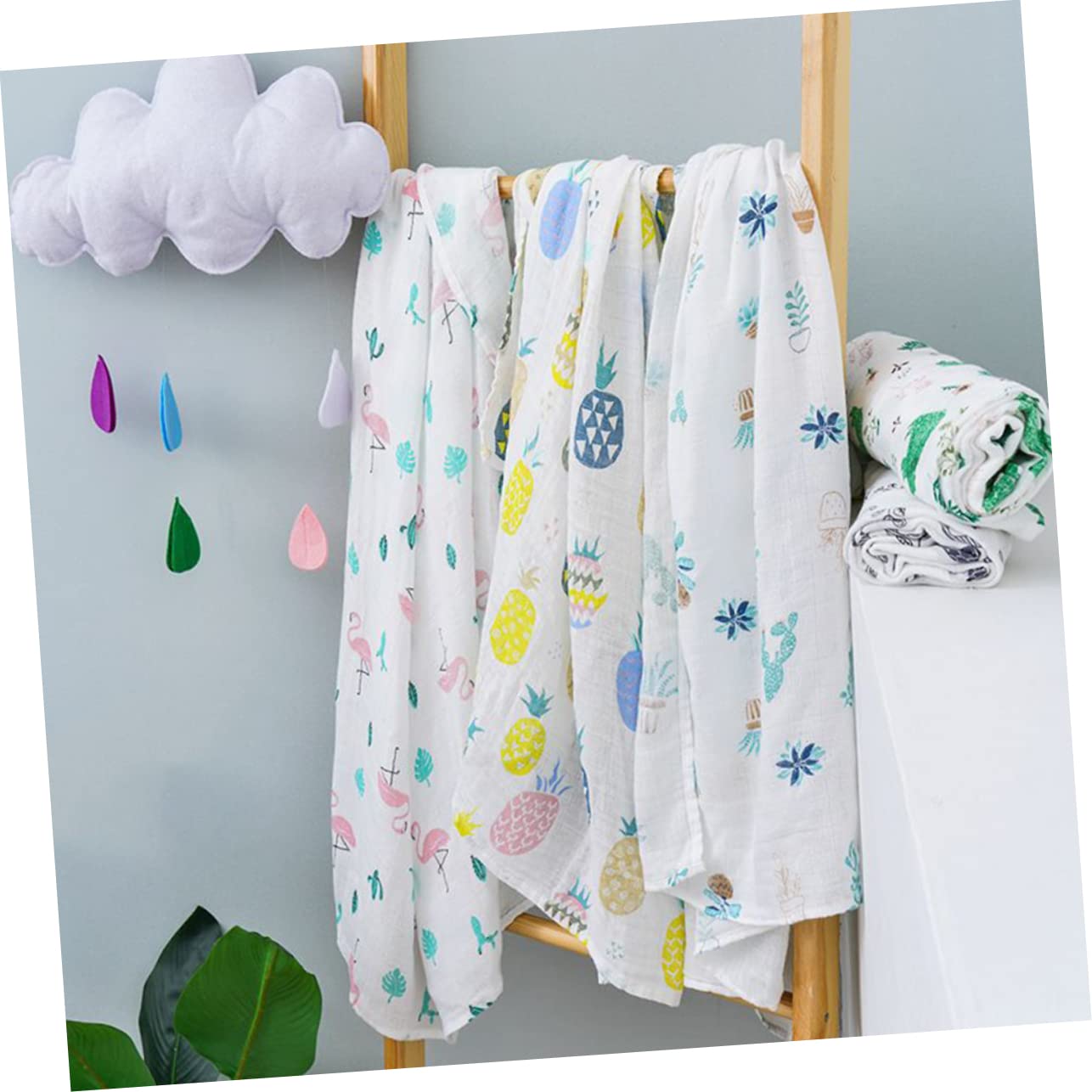ULDIGI Bamboo Fiber Baby Blanket - Soft Newborn Swaddle & Bath Towel for Boys & Girls | Hypoallergenic Gauze Nursing Cover for Sensitive Skin | Perfect for Cuddling, Swaddling & Bath Time