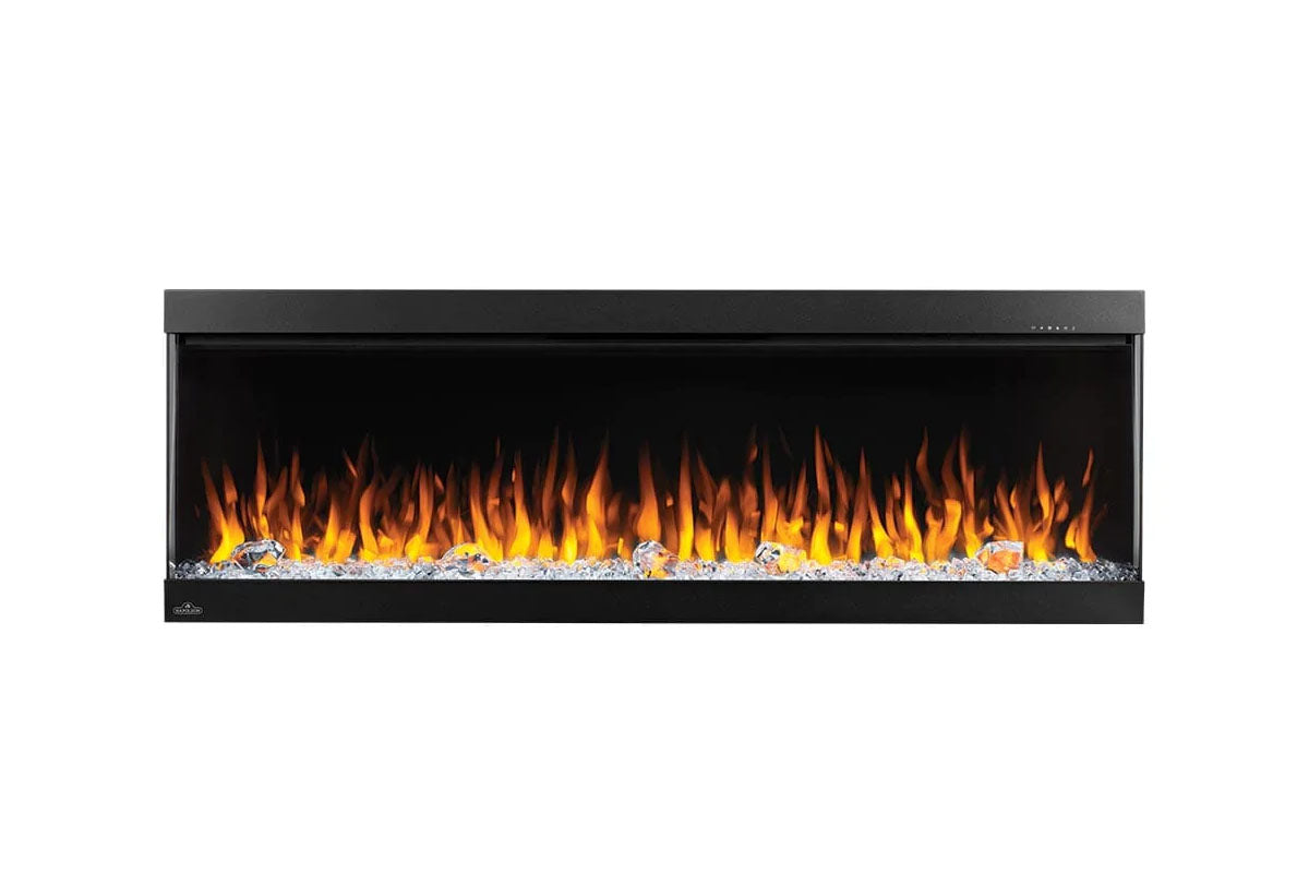 Napoleon Trivista Pictura 60-Inch 3-Sided Wall Mount Electric Fireplace - Modern Heating Solution for Living Room, Bedroom & Office - Energy Efficient & Realistic Flame Effect