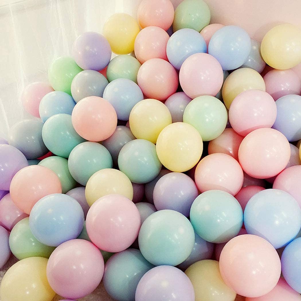 200 Pack 5 Inch Pastel Blue Macaron Latex Balloons for Baby Shower, Gender Reveal, Birthday, Wedding, Anniversary & Party Decorations – Perfect for Christmas, Festivals, Picnics & Special Events (Blue)