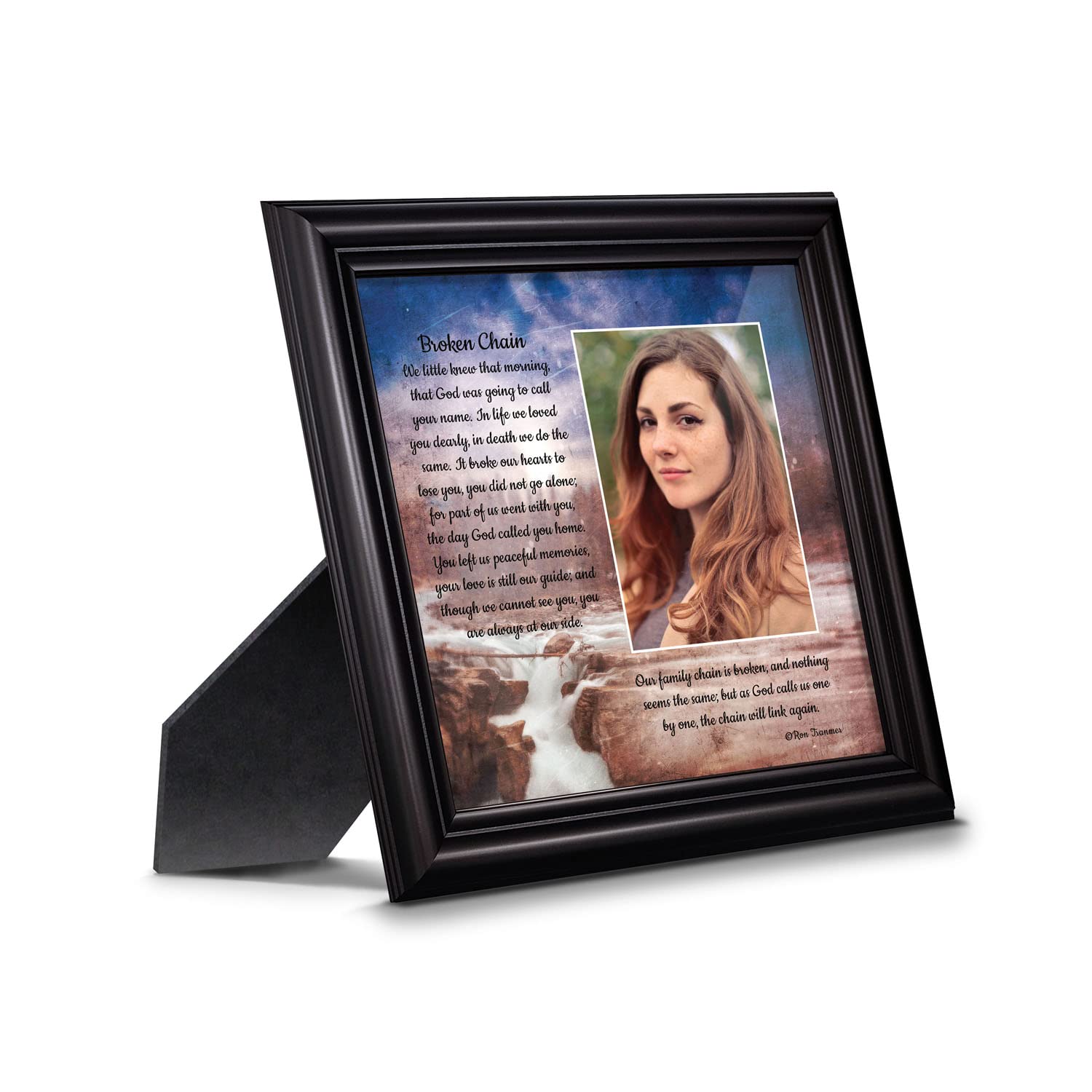 Broken Chain Picture Frame - Sympathy Gift for Loved Ones | Memorial Décor for Home & Office