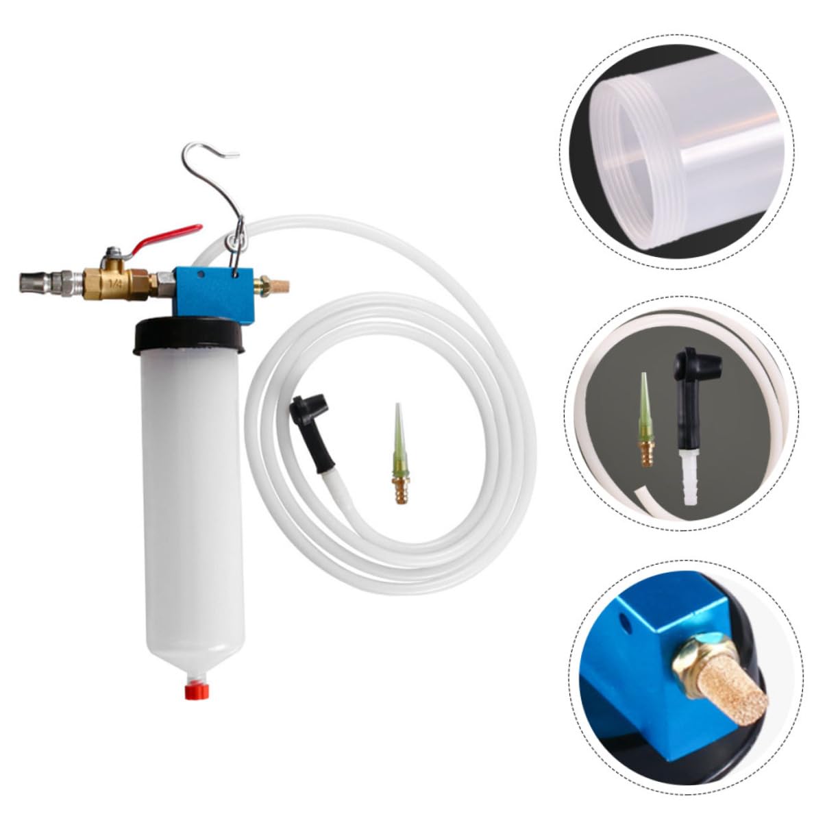 Universal Car Auto Brake Fluid Replacement Tool - Vacuum Pump Bleeder Kit for Trucks & Engineering Vehicles | Easy DIY Brake Fluid Change for Home Garage & Professional Mechanic Use