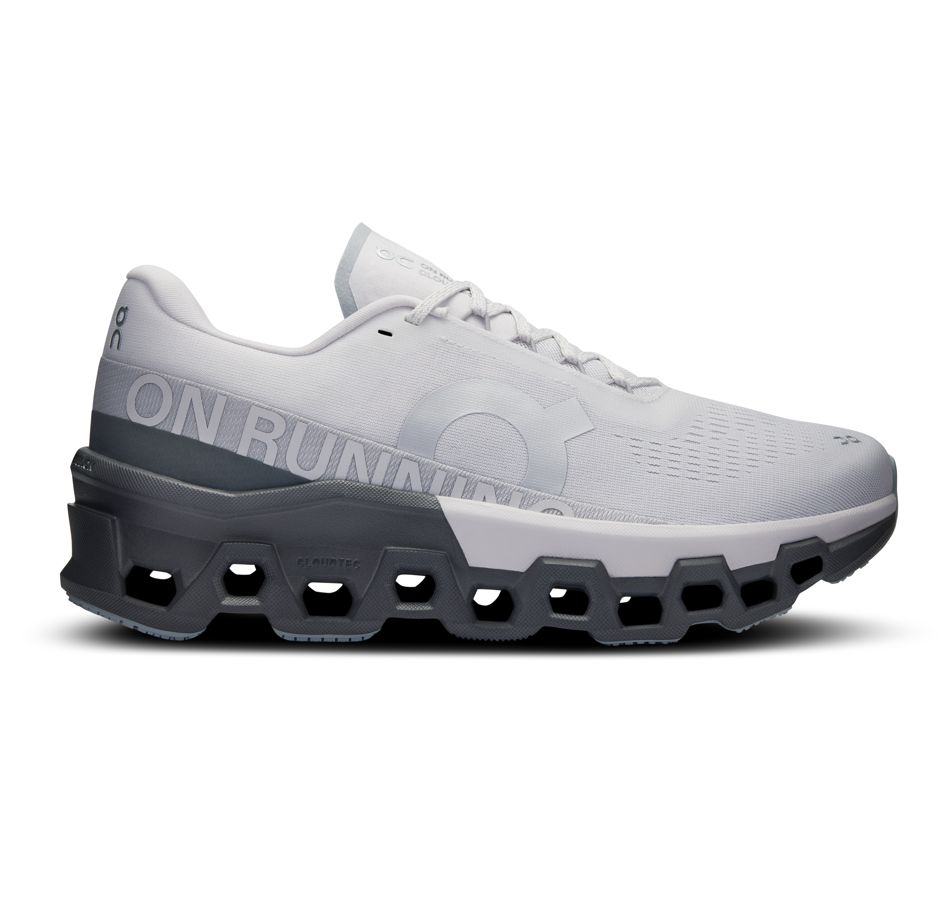 On Running Men's Cloudmonster 2 Running Shoes - Frost/Rock Color | Lightweight Cushioned Sneakers for Road Running & Jogging