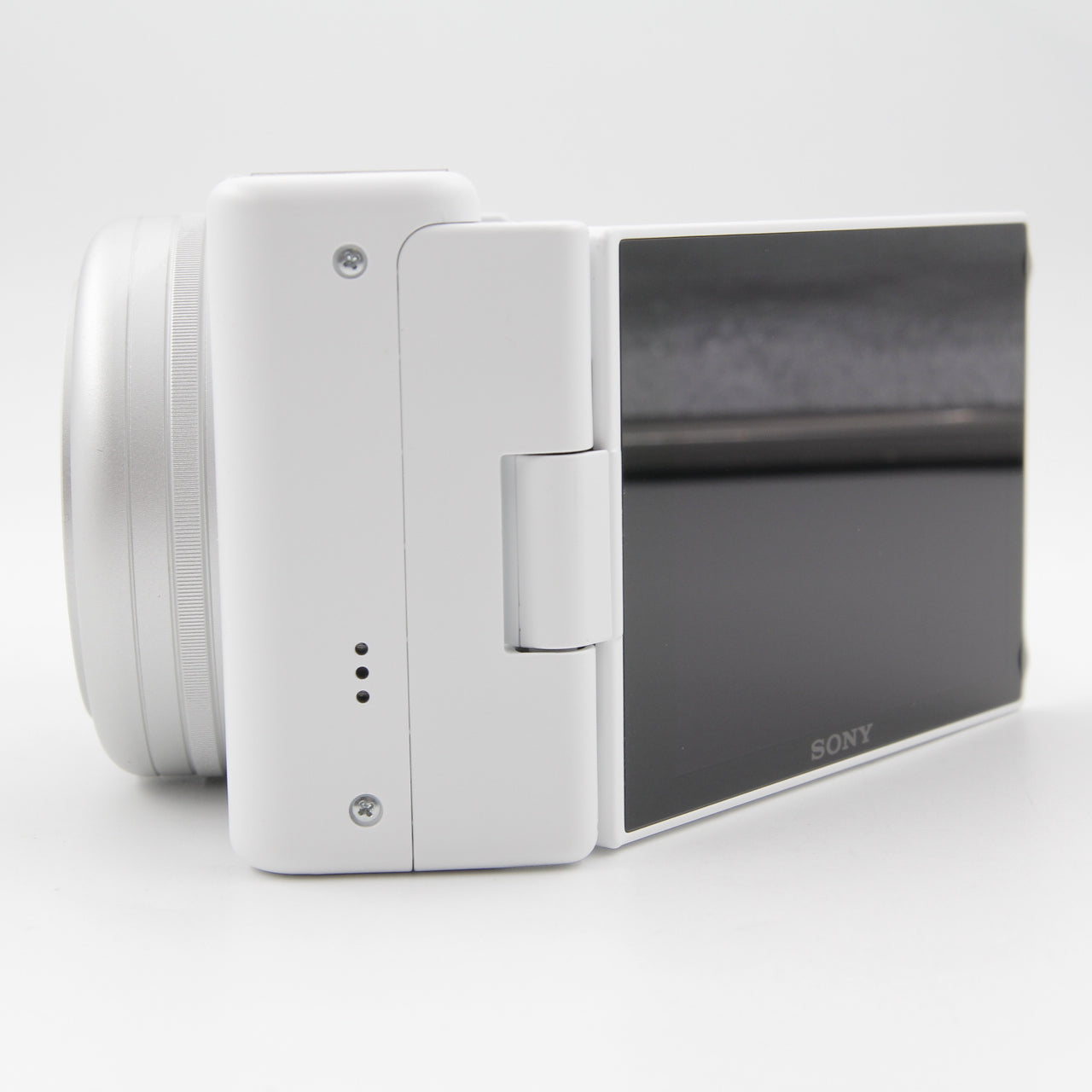 Refurbished Sony ZV-1F Vlog Camera (White) - Perfect for YouTube, Travel & Content Creation - 4K Video, Flip Screen & Compact Design