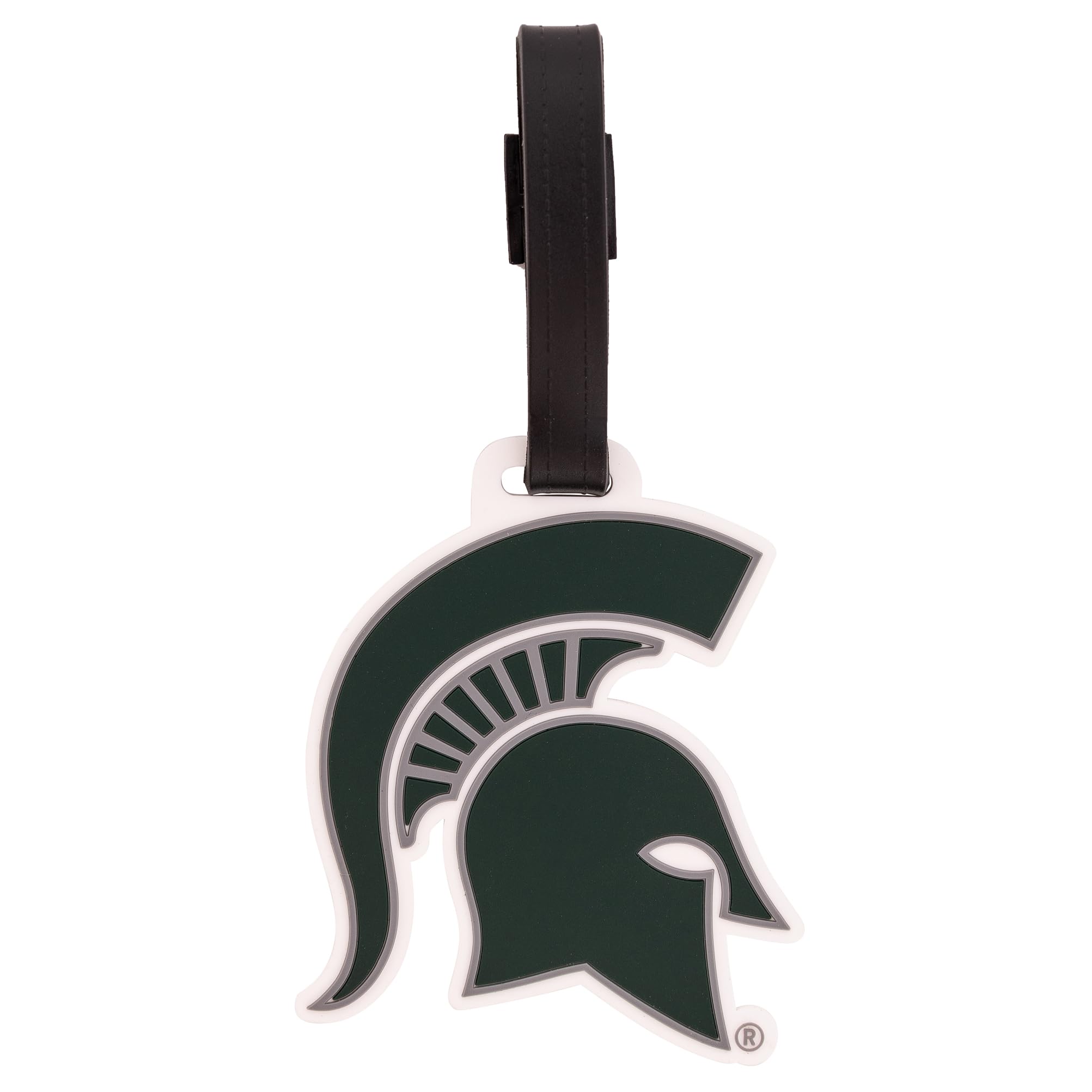 MSU Spartans Luggage Tag - Durable PVC Travel ID Label for Bags & Backpacks - Michigan State University Cactus Design - Perfect for College Travel, Campus Tours & Alumni Trips