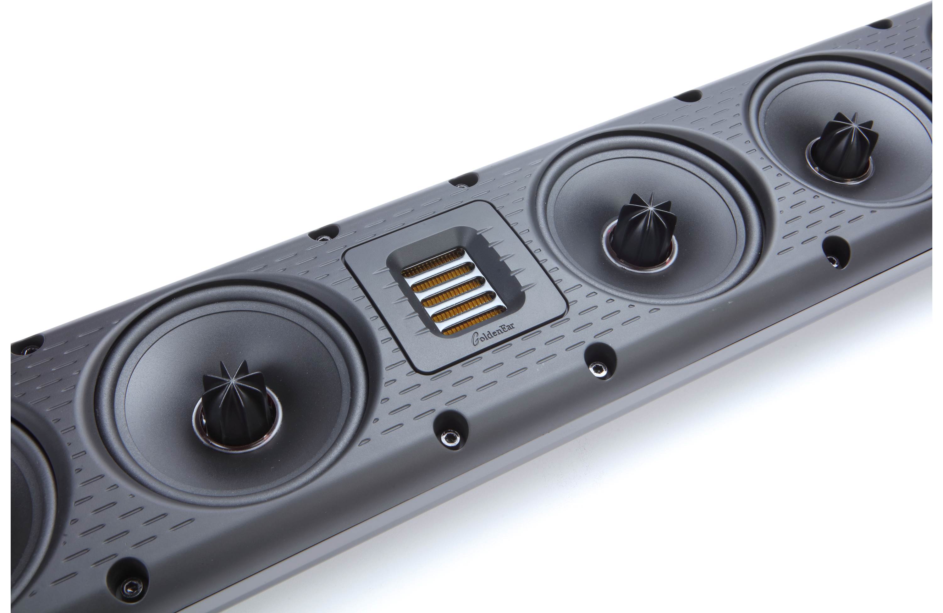 GoldenEar SuperSat 60C High-Performance On-Wall Satellite Center Channel Speaker - Perfect for Home Theater Surround Sound Systems & Movie Nights