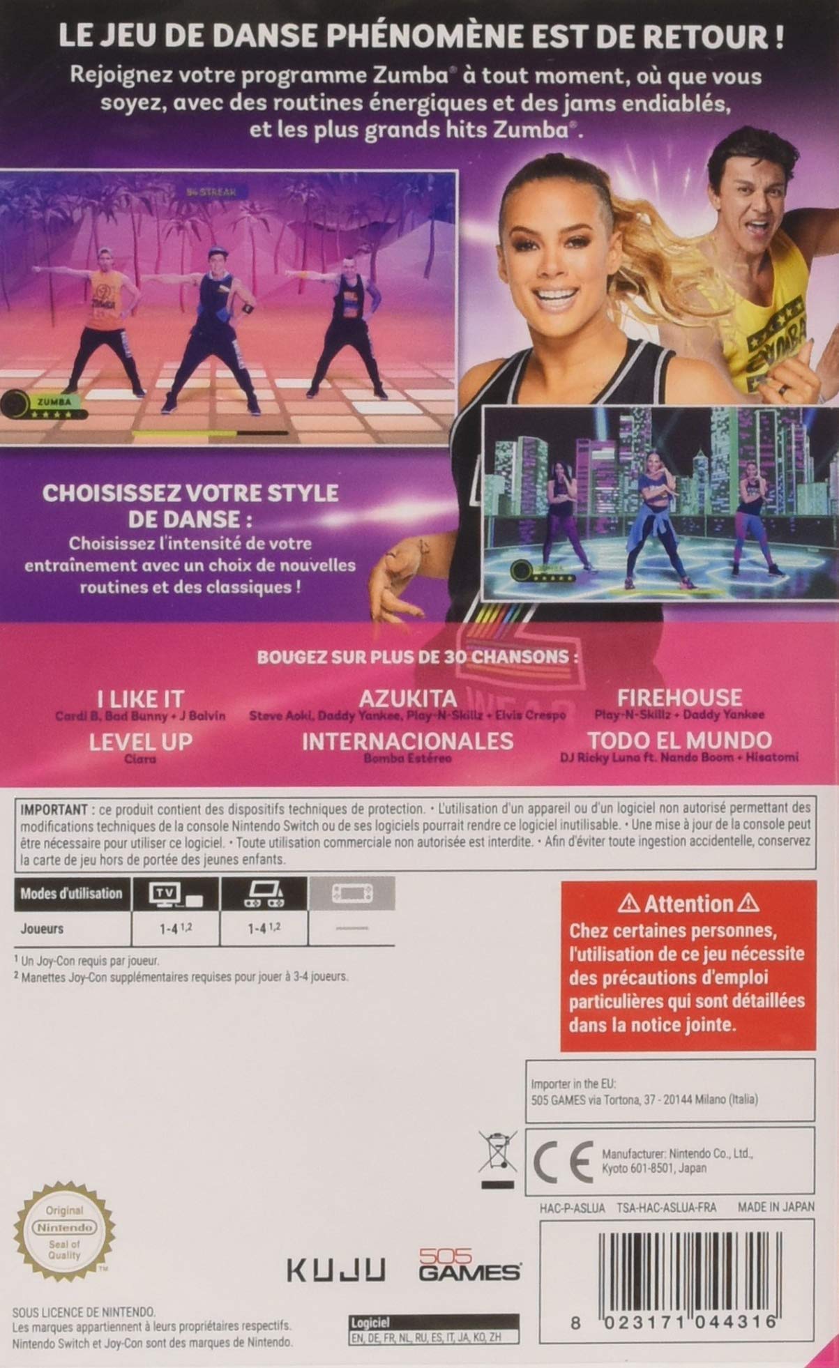 Zumba Burn It Up! - Fitness Dance Game for Nintendo Switch - Fun Home Workout & Party Dance Exercise