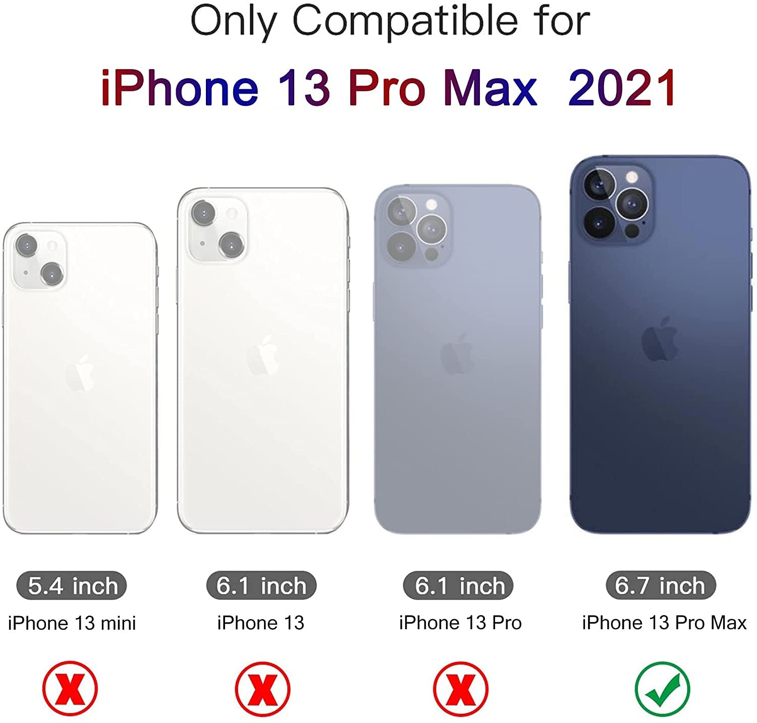 BAISRKE iPhone 13 Pro Max Case 6.7 inch (2021) - Sparkle Glitter Marble Design, Shockproof Flexible TPU Bumper Cover for Women (Blue Glitter) | Perfect for Everyday Use, Office & Party Protection