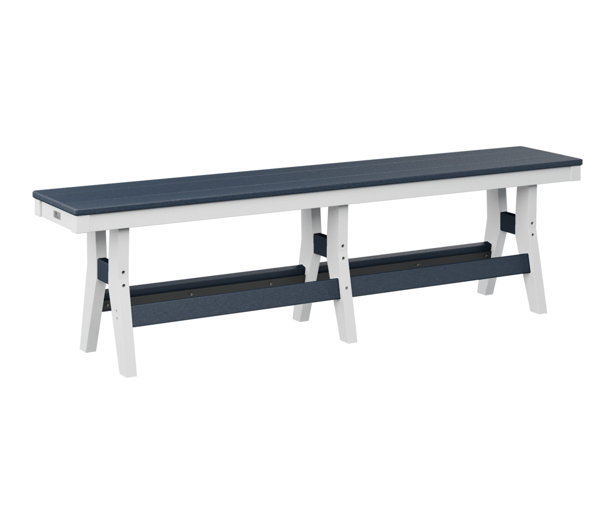 Berlin Gardens Harbor 66 Counter Height Dining Bench - Outdoor Bar Stool for Patio, Deck & Garden Use