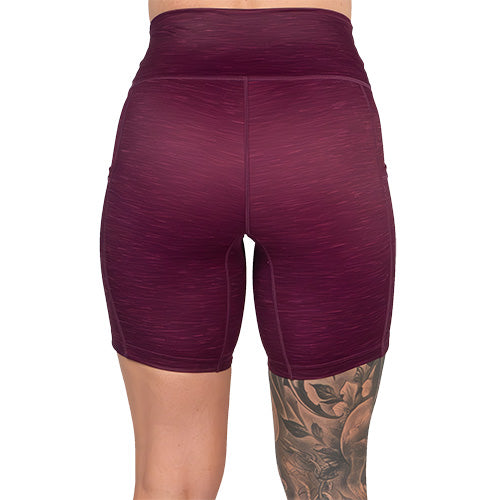 Heather Berry Women's Casual Shorts - Comfortable Stretchy Summer Shorts for Running, Yoga, and Outdoor Activities