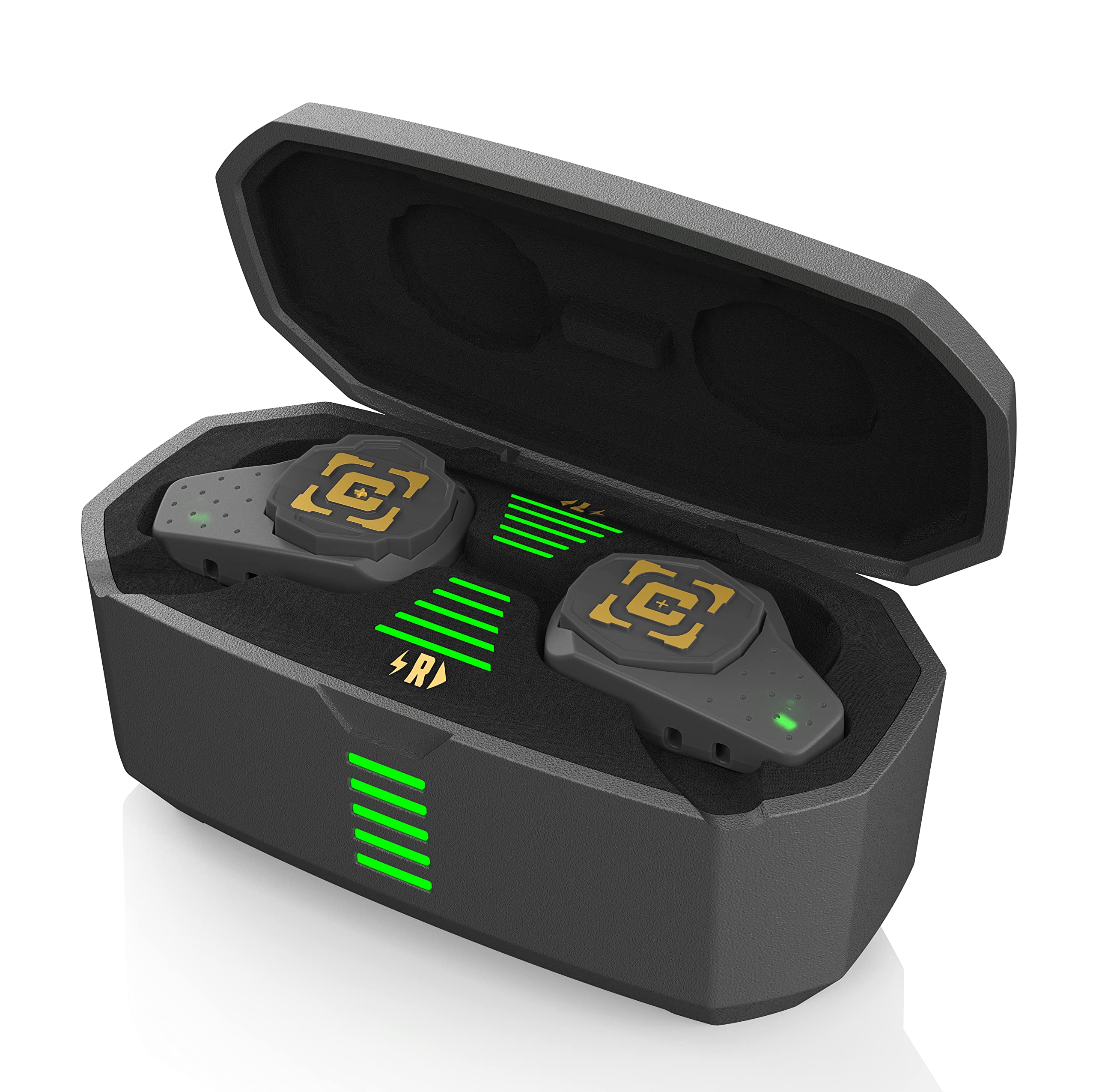 Caldwell E-MAX Shadows Pro Electronic Hearing Protection - Bluetooth & Ambient Sound Amplification, Rechargeable Case for Shooting Range, Hunting & Outdoor Sports - Perfect for Gun Ranges, Hunting Trips & Firearm Training