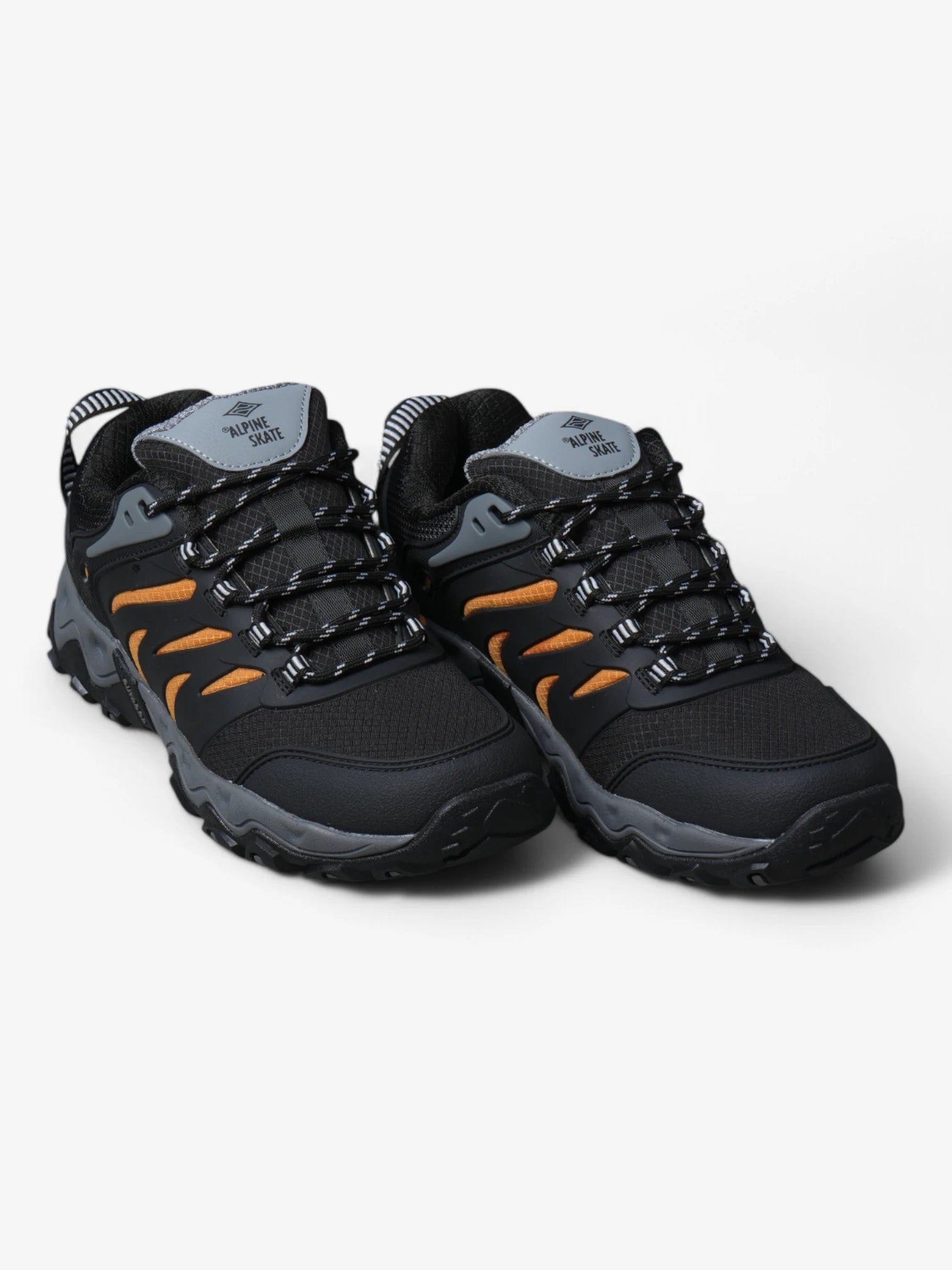 Alpine Skate Bisbee Black Gray Yellow Skateboard Shoes - High-Performance Sneakers for Street Skating & Urban Fashion