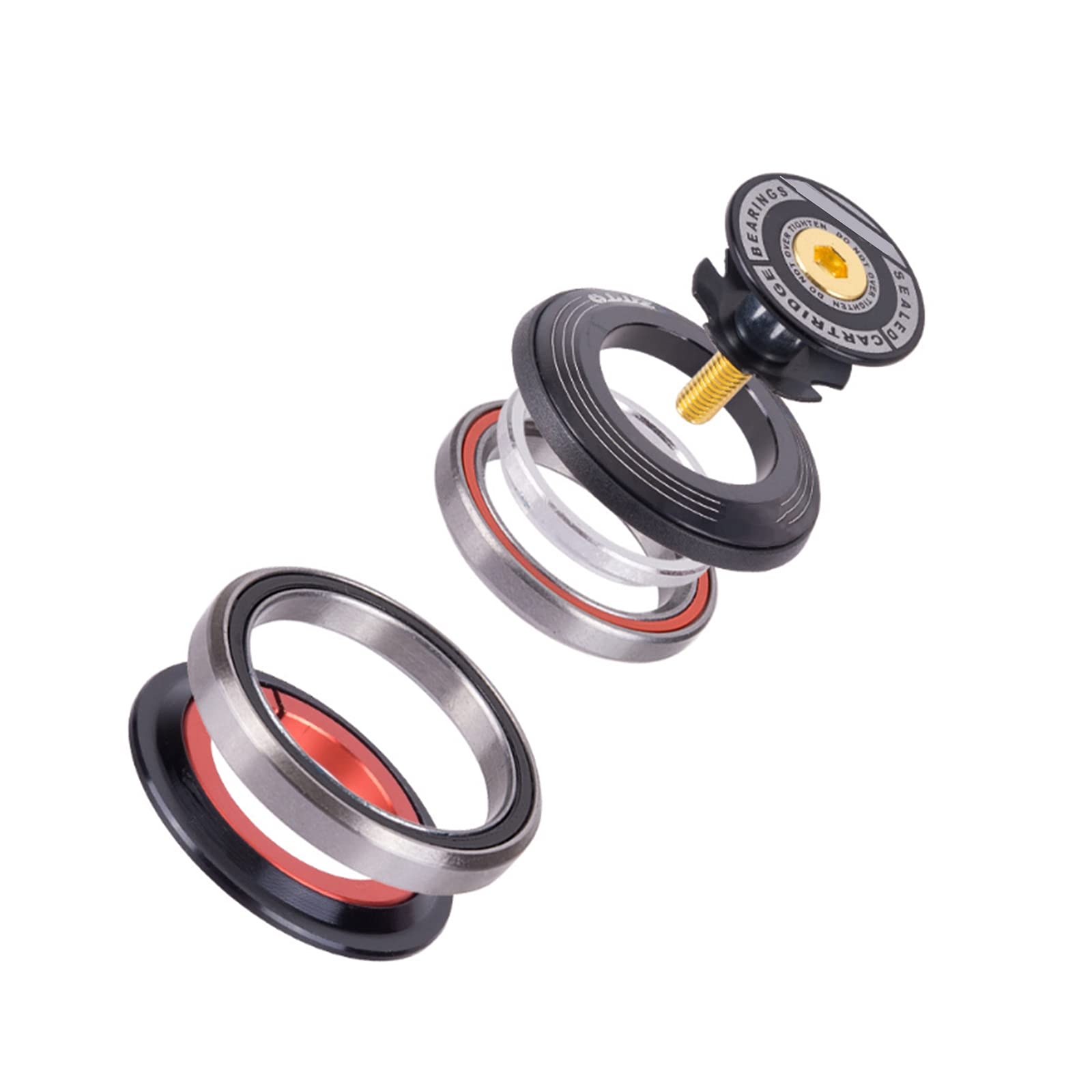 VGEBY1 Bicycle Headset - 42mm & 52mm Tapered Tube Bike Front Fork Headset - Premium Cycling Accessory for Mountain Bikes & Road Bikes - Perfect for Smooth Steering & Enhanced Bike Performance