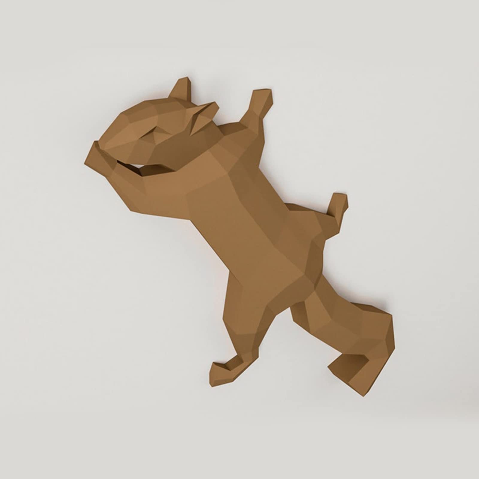3D Paper Squirrel Model - DIY Wall Decor for Home & Party Props