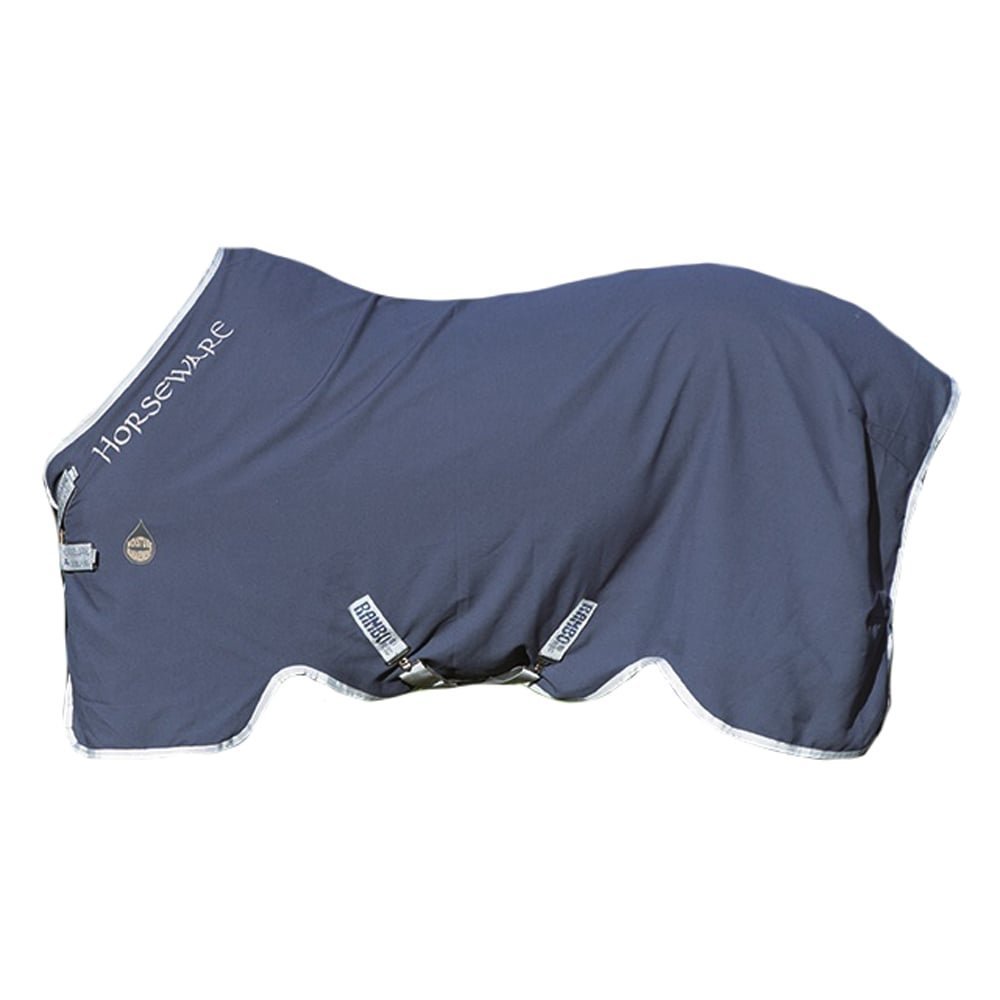 Rambo Helix Sheet Disc Front Closure 69 Navy/Silver - Durable Horse Riding Blanket for Equestrian Training & Stable Use