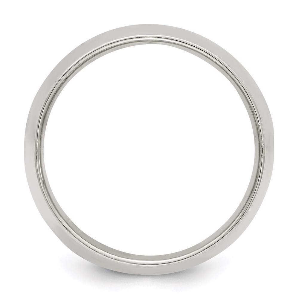 925 Sterling Silver 12mm Half Round Wedding Band Ring for Women - Elegant Bridal Engagement Ring, Fine Jewelry Gift for Her - Perfect for Anniversaries, Proposals & Special Occasions