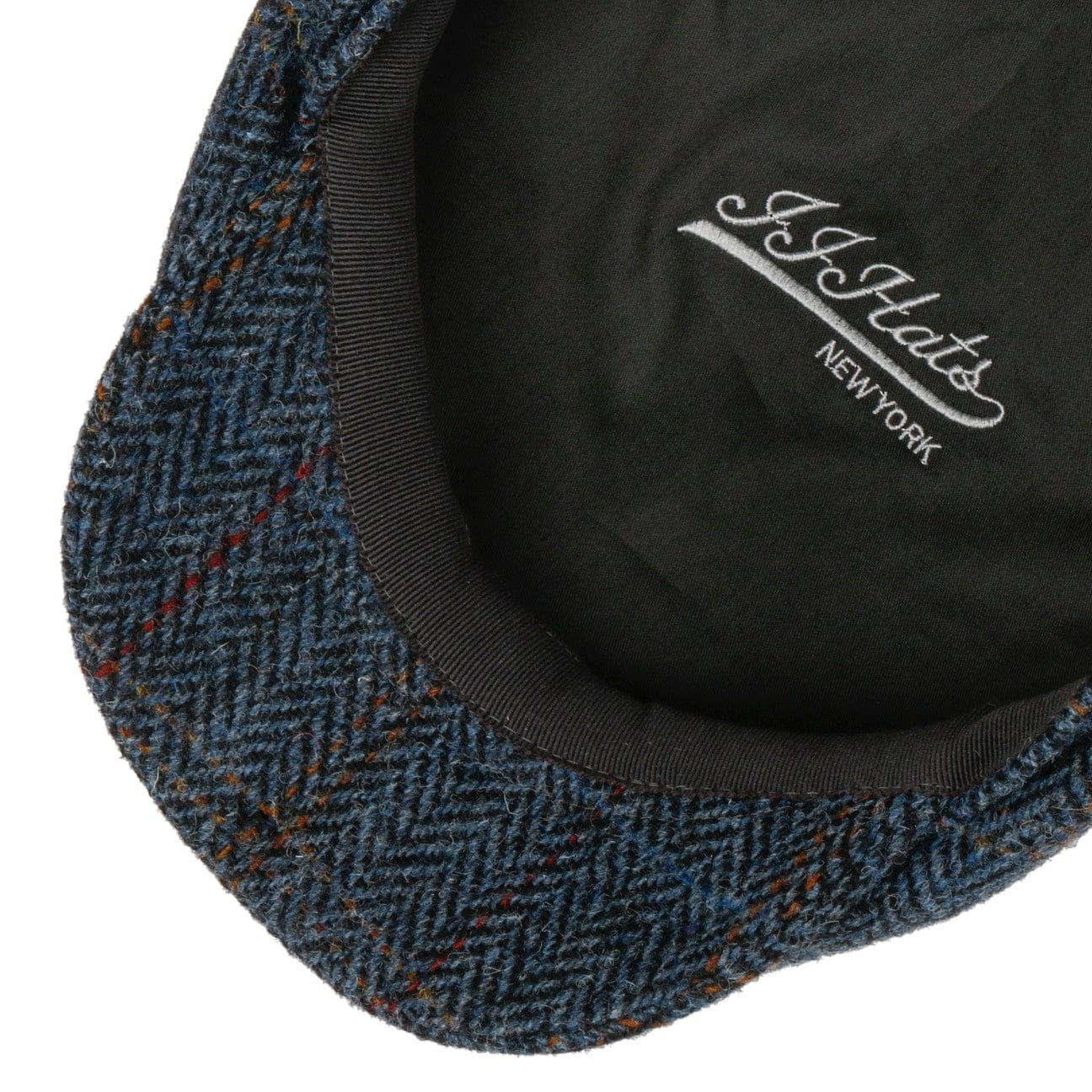 JJ Hats Men's Classic Driver Cap in Premium Harris Tweed - Stylish Vintage Flat Cap for Outdoor, Golf, and Casual Wear