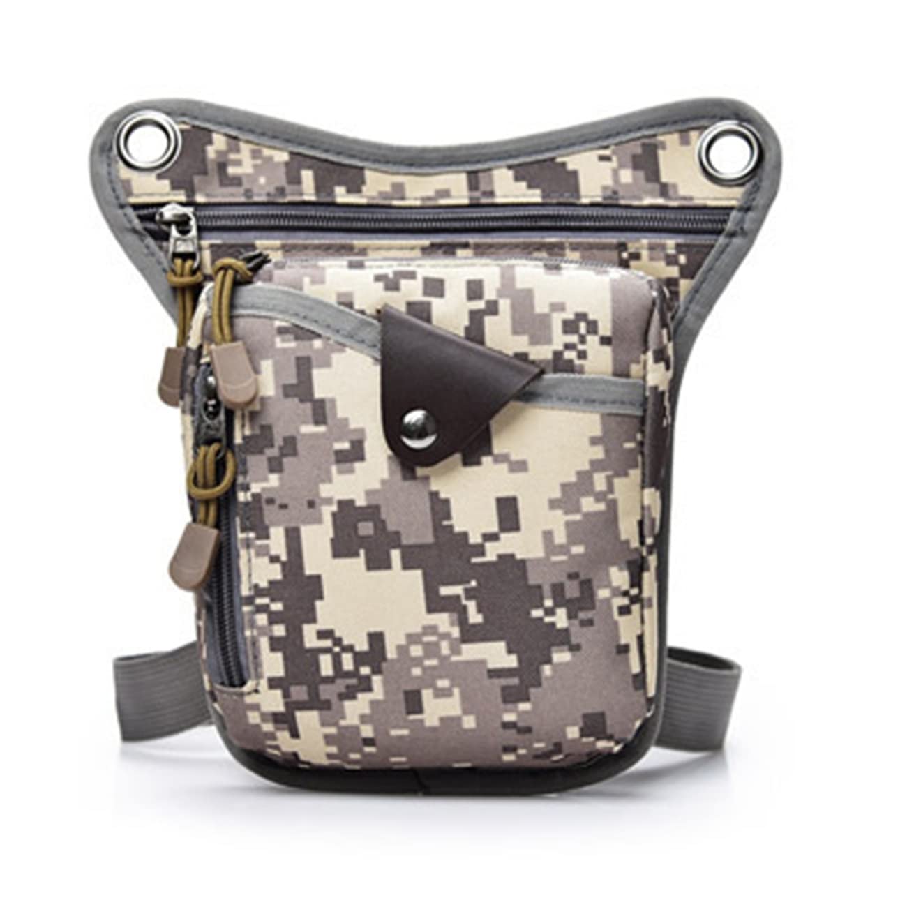 Men's Drop Leg Bag - Multi-Functional Nylon Leg Strap Utility Pouch for Motorcycle, Biking & Cycling | Water-Resistant Waist Belt Bag with Multiple Pockets | Perfect for Outdoor Activities, Travel, Camping & Hiking Adventures