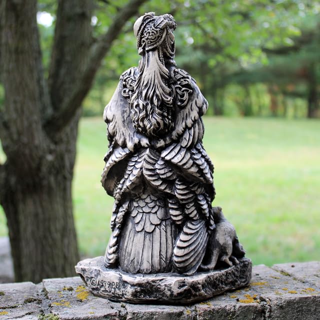 Freya Statue - Norse Goddess of Love, Beauty & War - 13 Inch Viking Figurine with Stone Finish - Perfect for Home Altar, Norse Decor & Viking Enthusiast Gifts
