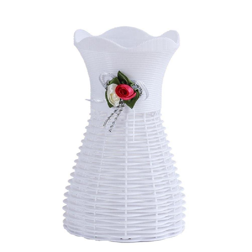 FTYRWU7IWO Plastic Vase - Simple Floral Shaped Flower Vases Organizer for Kids | Decorative Home & Office Centerpiece for Artificial Flowers, Party Decorations