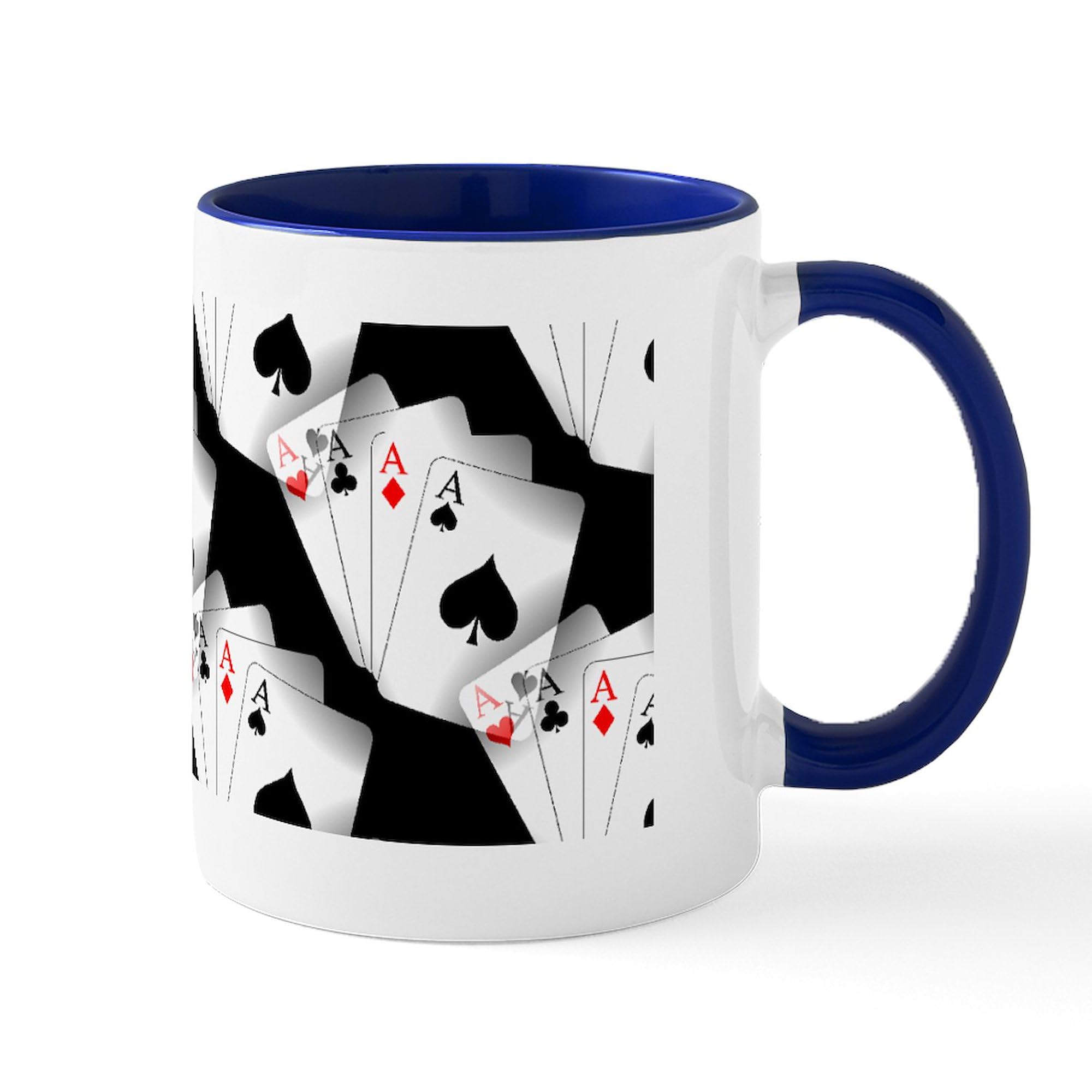 Poker Dreams 11 oz Ceramic Coffee Mug (325 ml) - Perfect for Poker Lovers, Game Nights & Office Use - Durable & Stylish Coffee Cup by CafePress