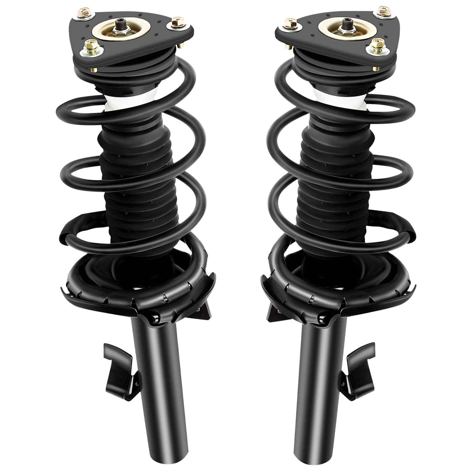 Mazda 3 & Mazda 5 Front Complete Strut Assembly (2004-2013 & 2006-2010) - 2-Piece Shock Absorber & Spring Kit - Replacement for OEM 172264 & 172263 - Perfect for Smooth Ride & Suspension Repair