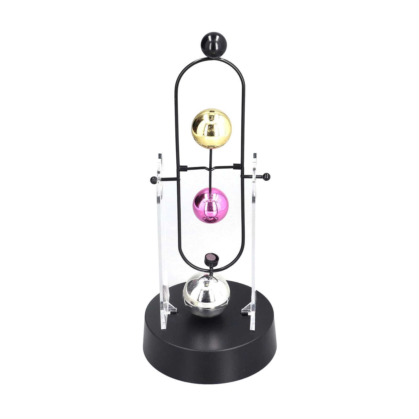 Electronic Swing Ball Desk Toy - Perpetual Motion Science Toy for Office Stress Relief