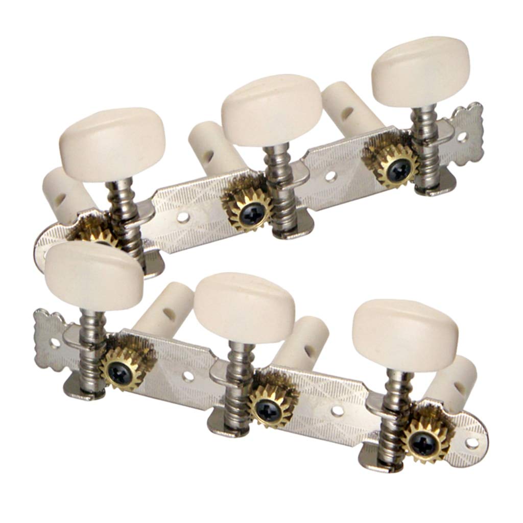 Classical Guitar Tuning Pegs - 1 Pair (Left & Right) Machine Tuners for Guitar Repair & Maintenance | Perfect for DIY Guitar Upgrades & Replacement Parts