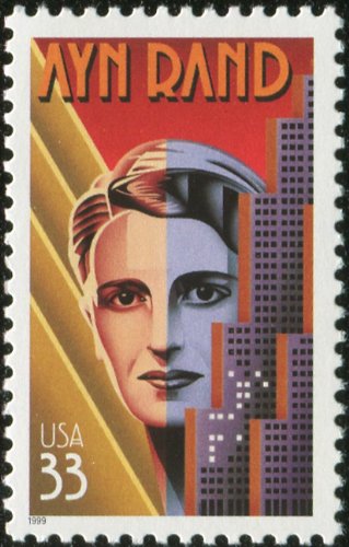AYN RAND #3308 Single 33¢ US Postage Stamp - Vintage Collectible Stamp for Philatelists, Envelopes & Mailing - Perfect for Collectors, Gifts & Decorative Projects
