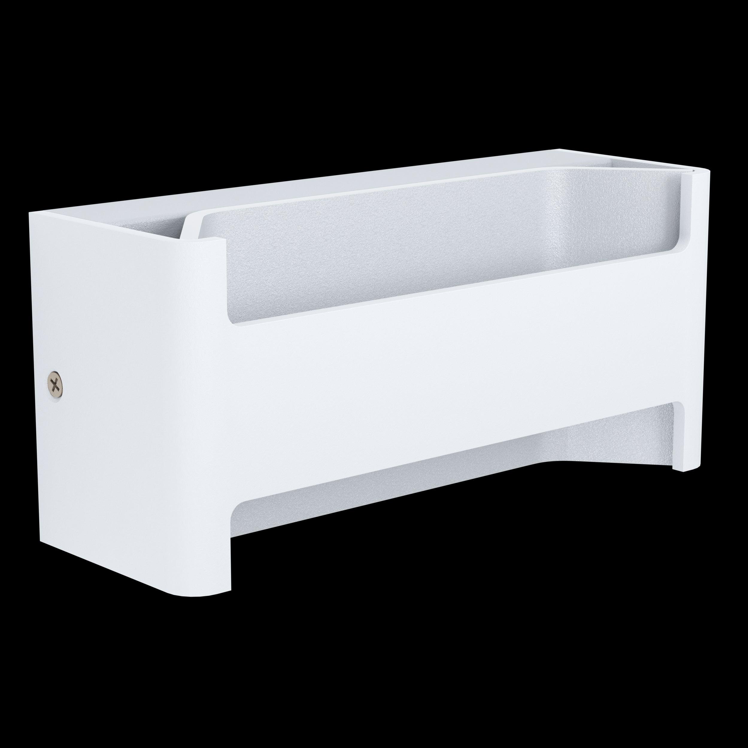 Eglo Feloniche White Integrated LED Wall Light - Modern Indoor/Outdoor Lighting for Hallway, Bedroom, Porch & Patio