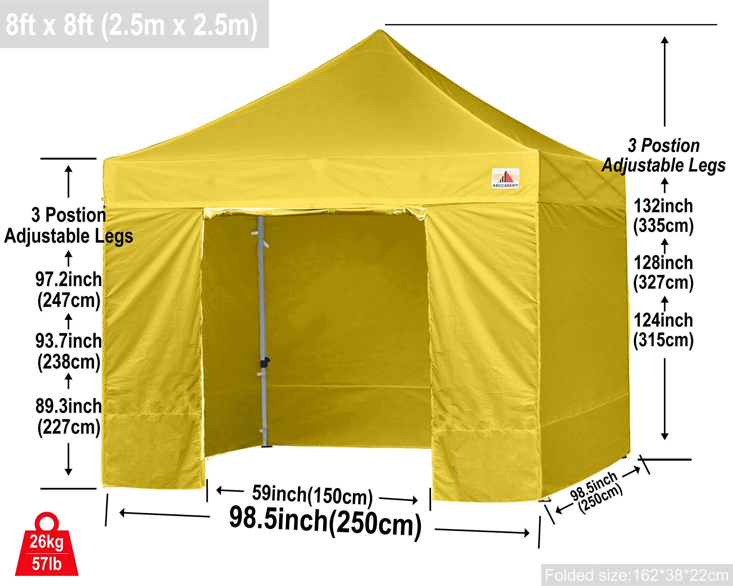 **10x10 Canopy Tent with Sidewalls - Heavy Duty Outdoor Party Tent for Camping, Picnics, and Events - Waterproof & UV Protection - Includes 1 Canopy Set + 1 Extra Sidewall Set**