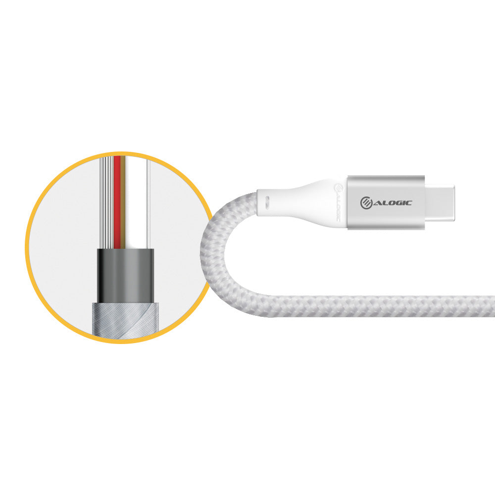 Fast Charging USB 2.0 to USB C Cable - 3A 480Mbps High Speed Data Sync - Compatible with Smartphones, Tablets, Laptops & More | Perfect for Home, Office & Travel Charging