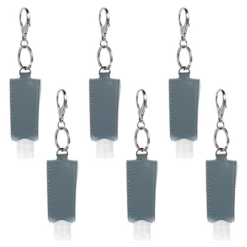 Travel Size Empty Plastic Bottles with Keychain - Leak Proof Refillable Containers for Shampoo, Lotion & Toiletries | Perfect for Air Travel, Gym & On-the-Go Essentials