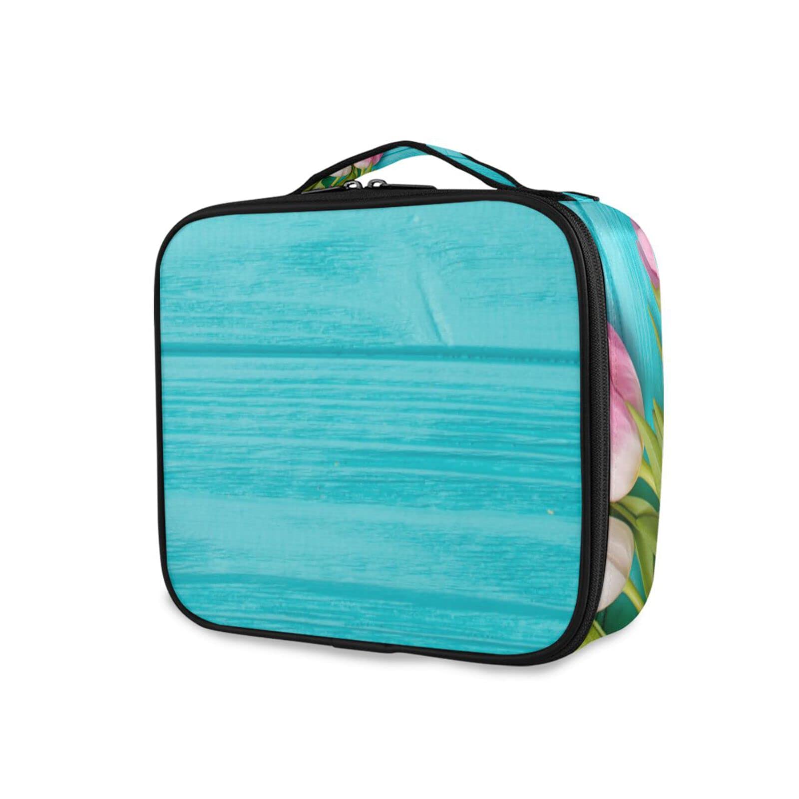 Portable Travel Makeup Bag with Adjustable Dividers - Cosmetic Organizer Case for Women & Girls | Perfect for Vacation, Gym, and Everyday Use