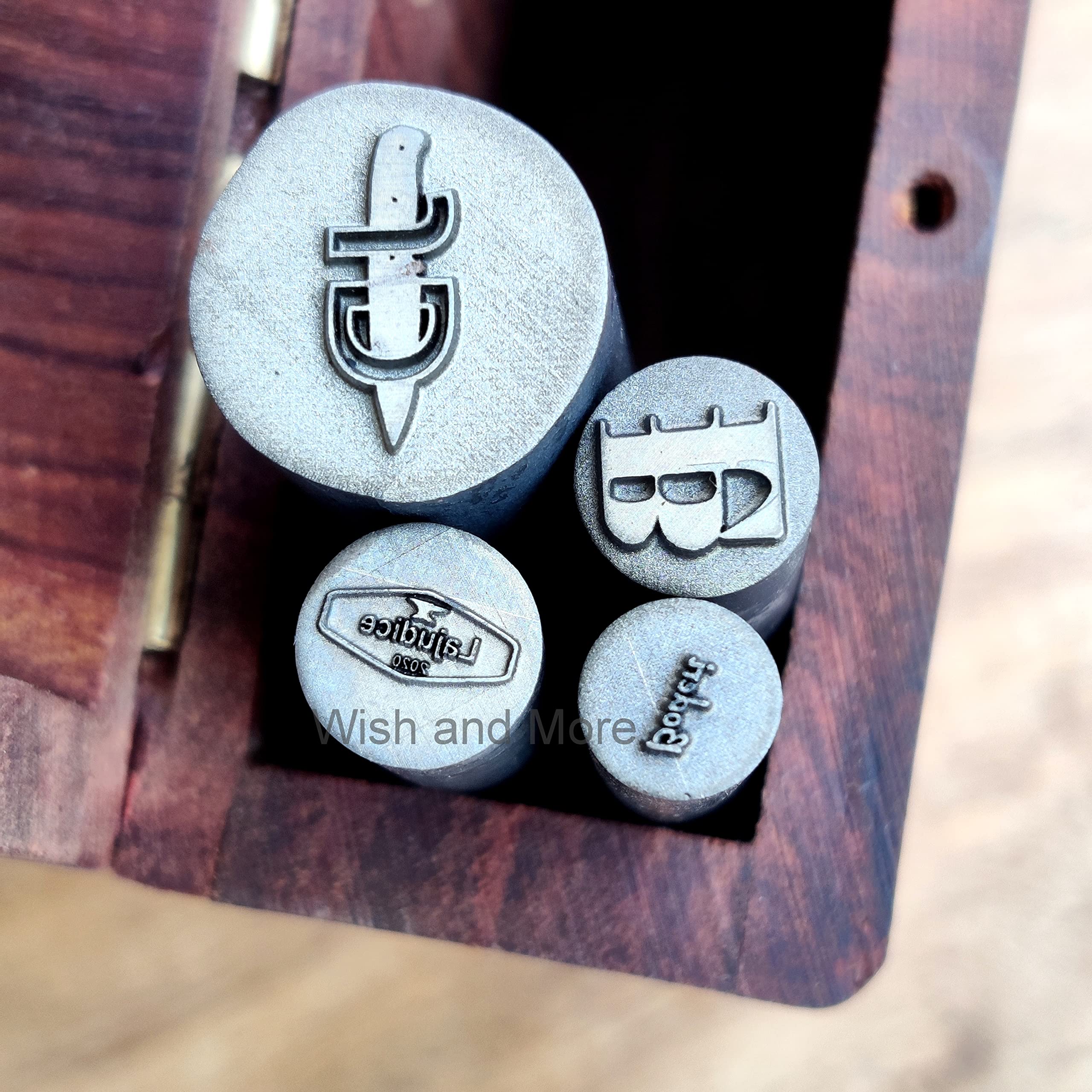 Personalized Jewelry Stamps - Custom Embosser Craft Stamps for Metal Branding | 6mm Industrial Grade Hardened Carbon Steel Stamp Tool | Perfect for Jewelry Making, Leather Crafting & DIY Metal Projects