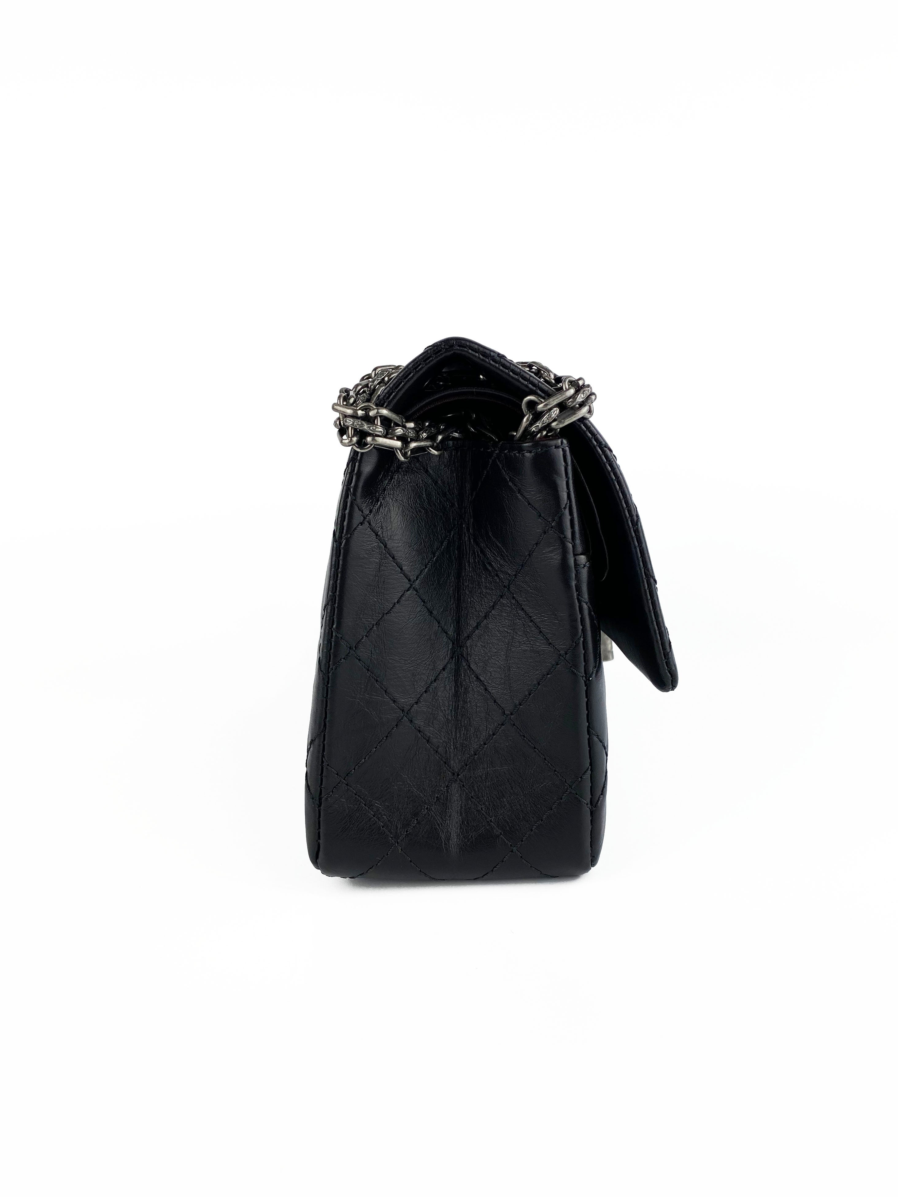 Chanel Black 2.55 Flap Bag - Classic Quilted Leather Shoulder Bag for Women | Perfect for Work, Evening Events & Luxury Fashion Accessories