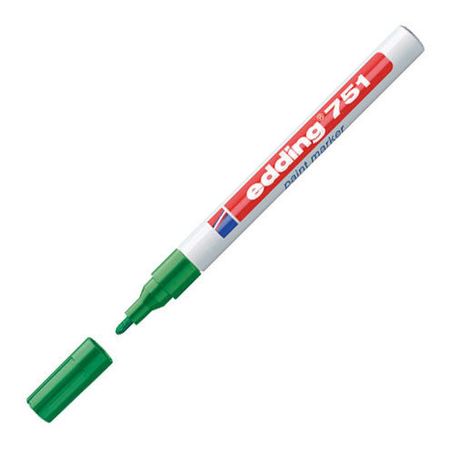 edding 751 Paint Marker Pen - Permanent Oil-Based Paint Pen for Metal, Glass, Plastic & Wood - Ideal for DIY Crafts, Signage & Industrial Marking