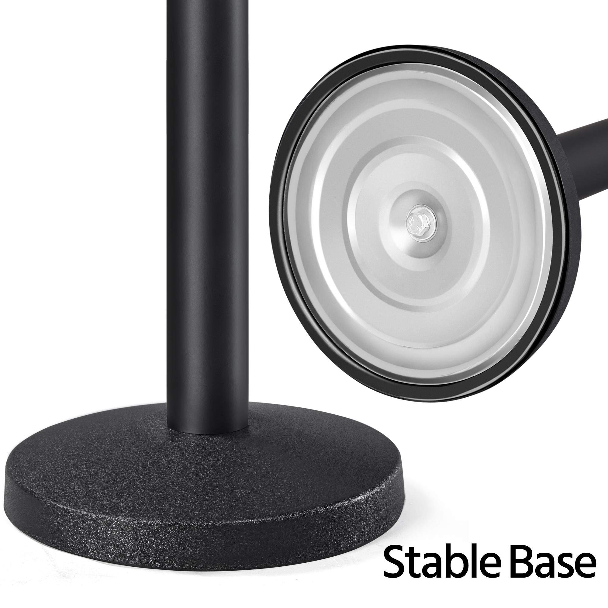 Yaheetech 6-Pack Black Varnished Crowd Control Stanchions - 36-Inch Height with 6.5ft Retractable Red Belt for Events, Queues & Retail (Easy Connect Assembly) - Perfect for Weddings, Concerts, Museums and Store Displays