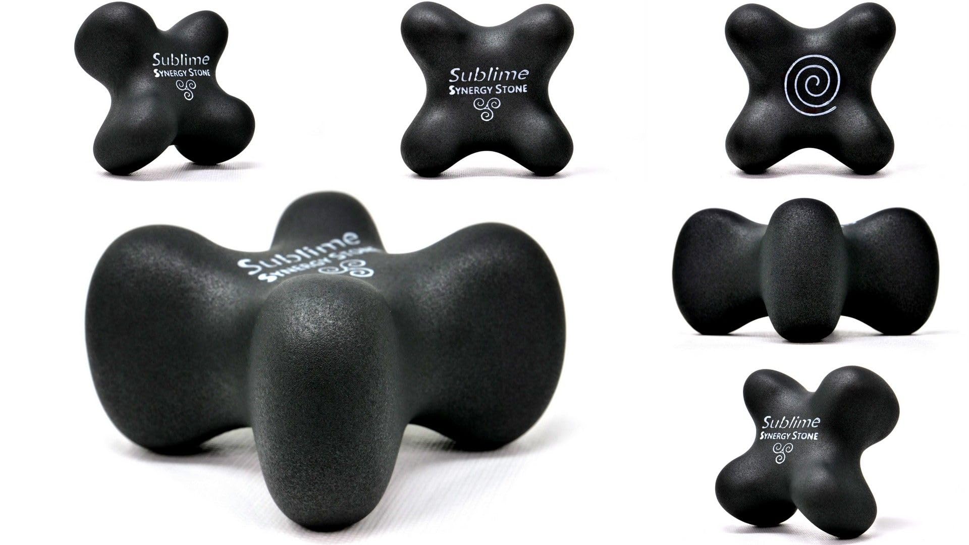 Premium Basalt Black Hot Stone Massage Set (2-Piece) - Deep Heat Therapy for Muscle Tension Relief - Relaxing Contoured Stones with Matte Surface for Smooth Gliding - Perfect for Spa, Home Massage & Aromatherapy with Essential Oils