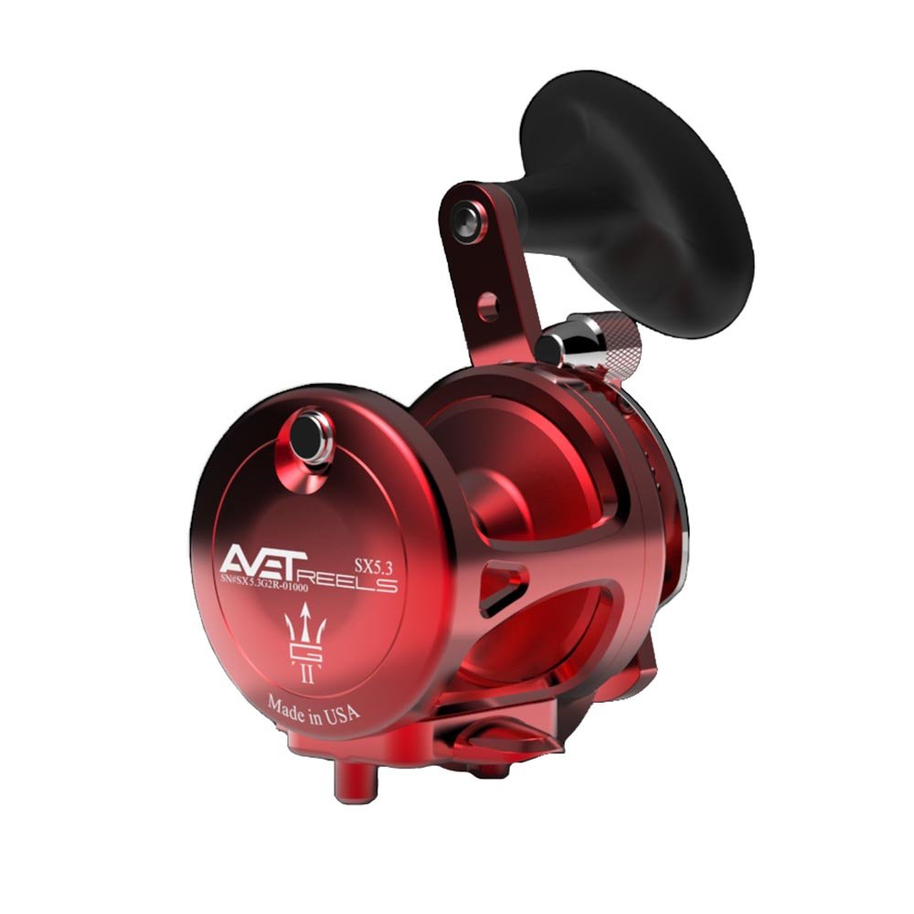 Avet SX G2 5.3 Single Speed Fishing Reel - Saltwater & Freshwater Spinning Reel for Surf Casting, Boat Fishing & Offshore Angling