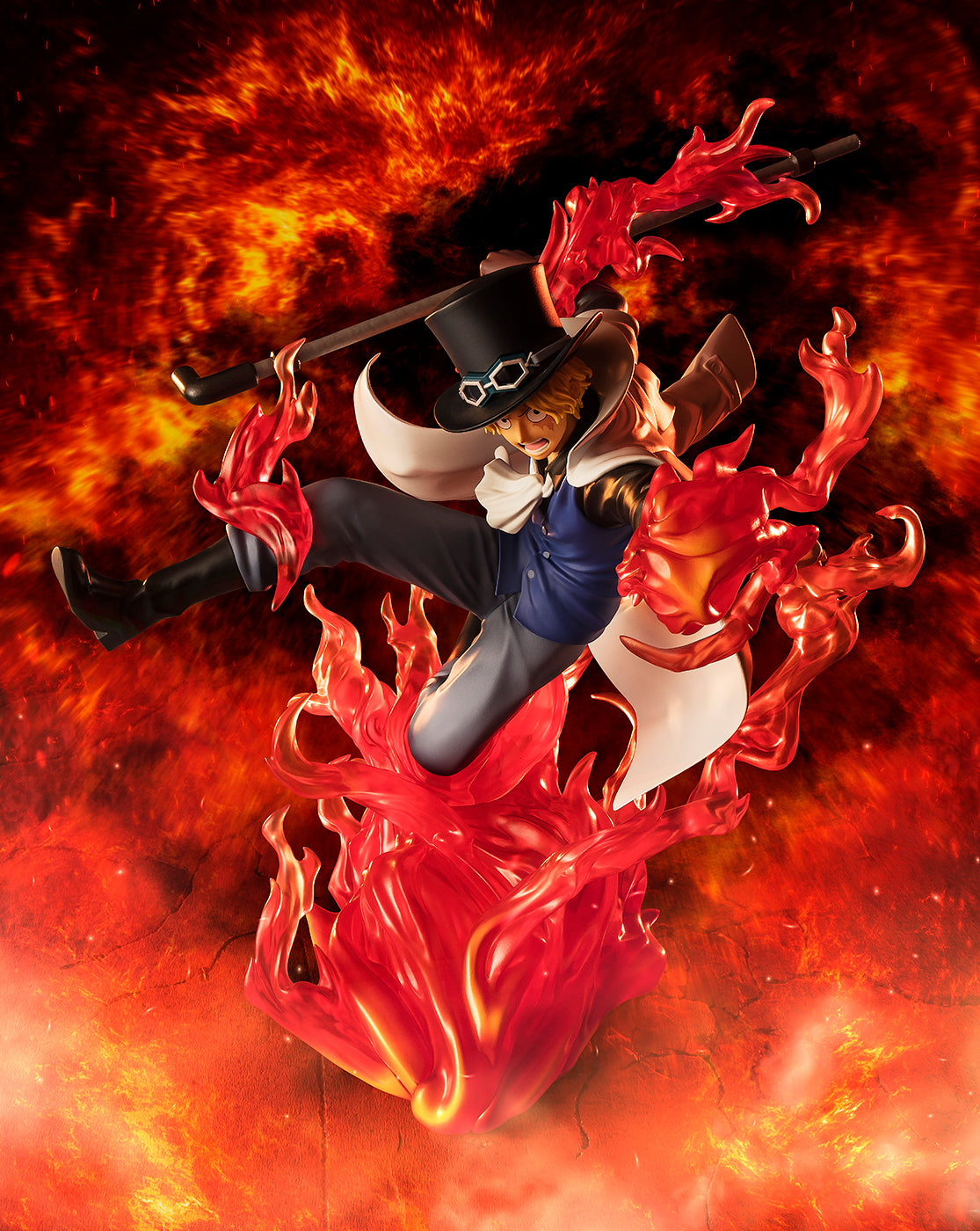 Figuarts Zero Extra Battle One Piece Sabo Fire Fist Rook Check Anime Statue - Perfect for Anime Collectors and One Piece Fans Display