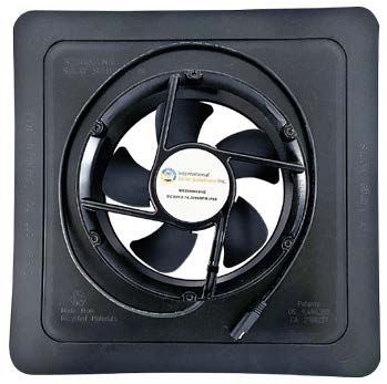iSolar 50W108 FLEX Modular Solar Attic Fan - High Efficiency Solar Powered Ventilation System for Home Roof & Attic Cooling | Energy Saving & Easy Retrofit Installation | Perfect for Hot Climates & Home Ventilation Needs