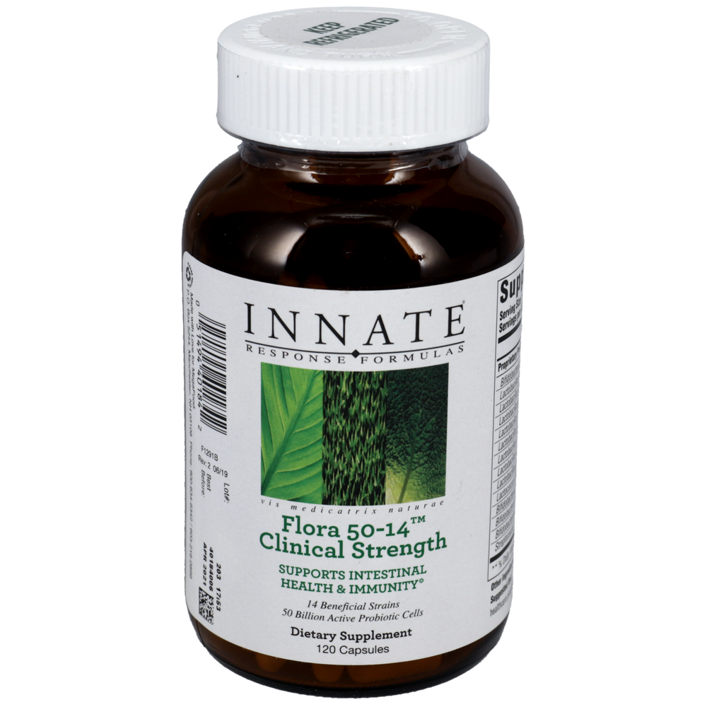 Innate Response Flora 50 14™ Clinical Strength Probiotic Supplement - Supports Digestive & Immune Health - For Daily Gut Wellness & Immune System Support